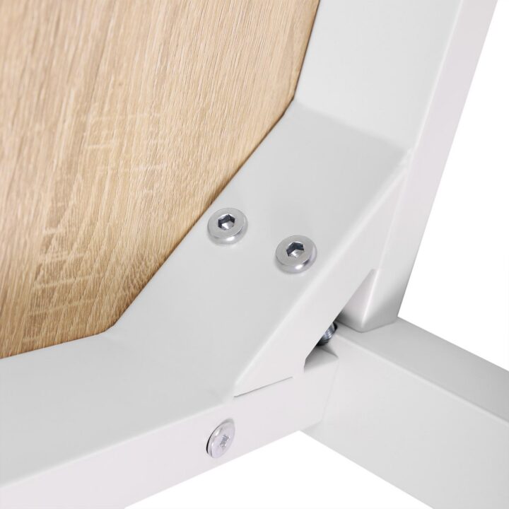 Arvutilaud 120x60x76cm kollane, tamm+valge Arvutilauad