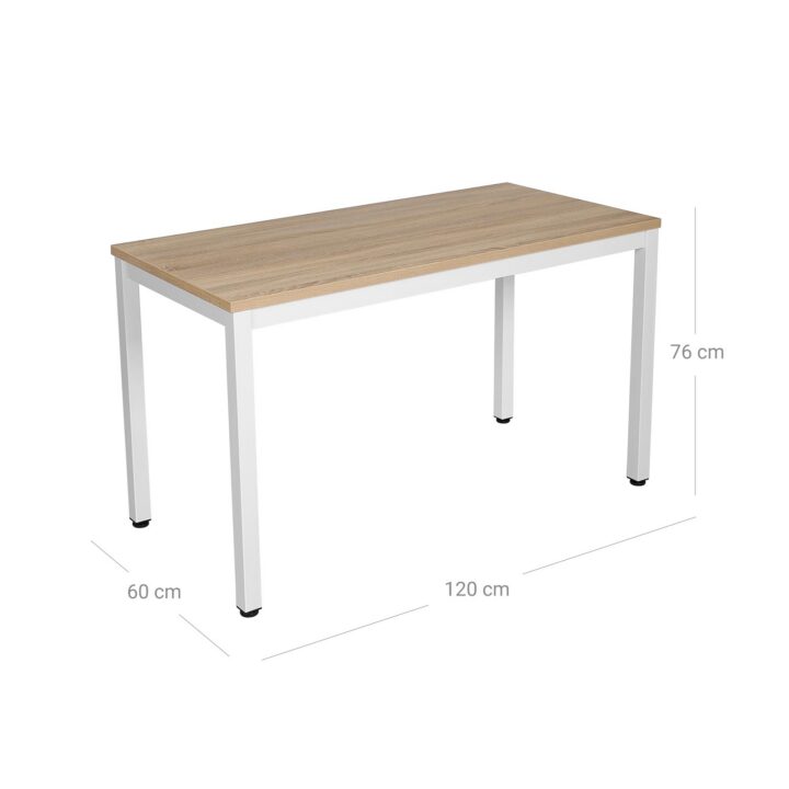 Arvutilaud 120x60x76cm kollane, tamm+valge Arvutilauad