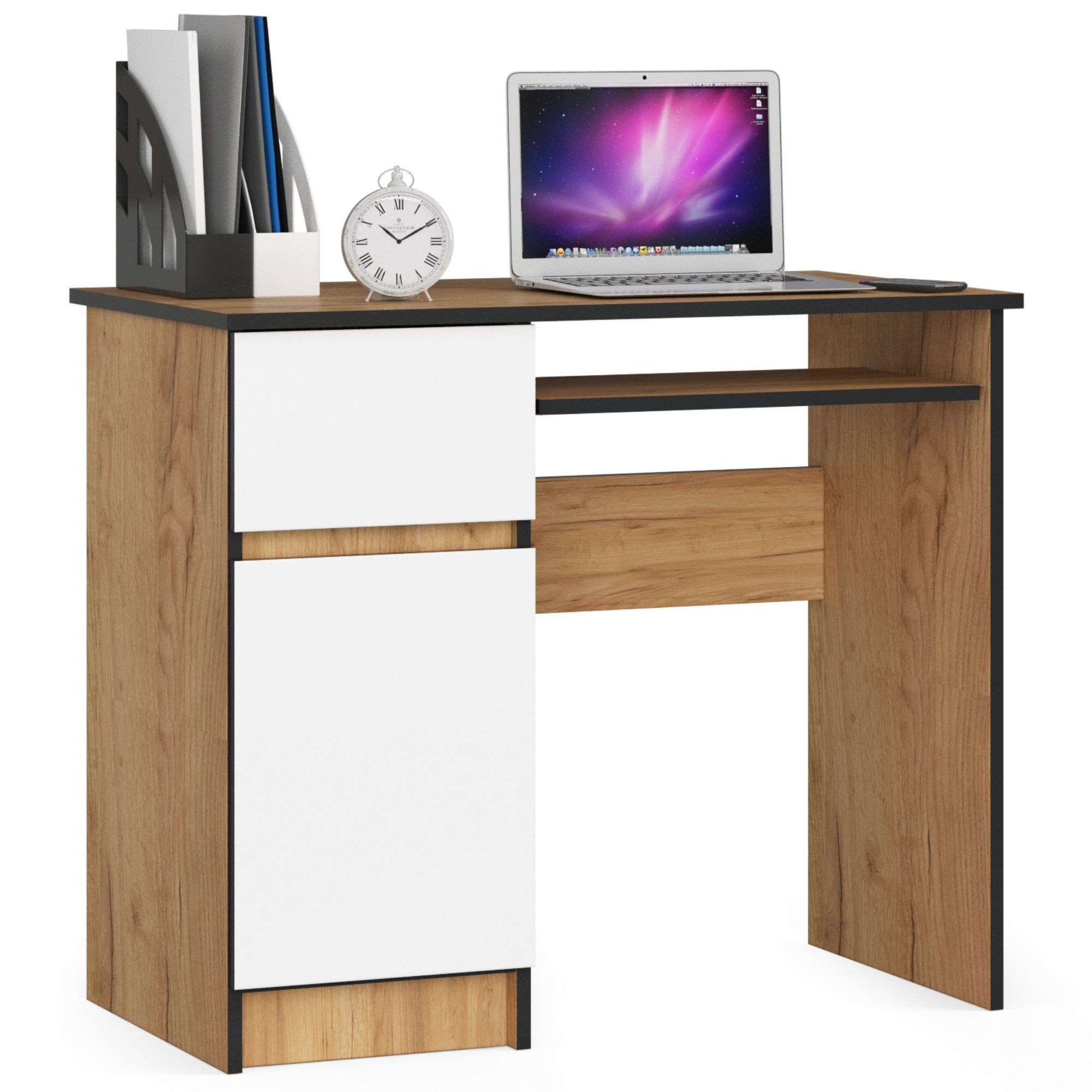 Arvutilaud Piksel PK, tamm craft / valge – vasak Kirjutuslauad Homewell Arvutilaud Piksel PK, tamm craft / valge – vasak Kirjutuslauad Homewell