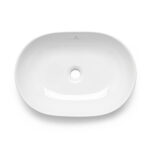 ELIPSE ovaalne pealtpandav valamu, keraamiline, 49 cm, valge Ehitus ja remont Homewell 10