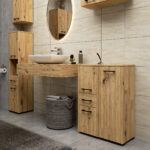 FIN S30 seisev vannitoakapp 1 uksega, tamm Artisan Saun ja vannituba Homewell 10