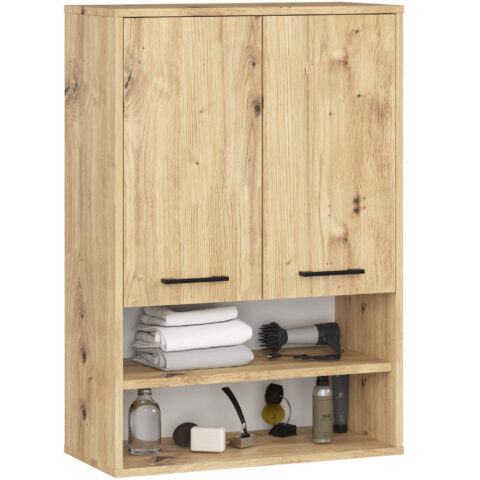FIN seinakapp H934 W64, 2 ust ja avatud riiulitega, tamm Artisan Saun ja vannituba Homewell