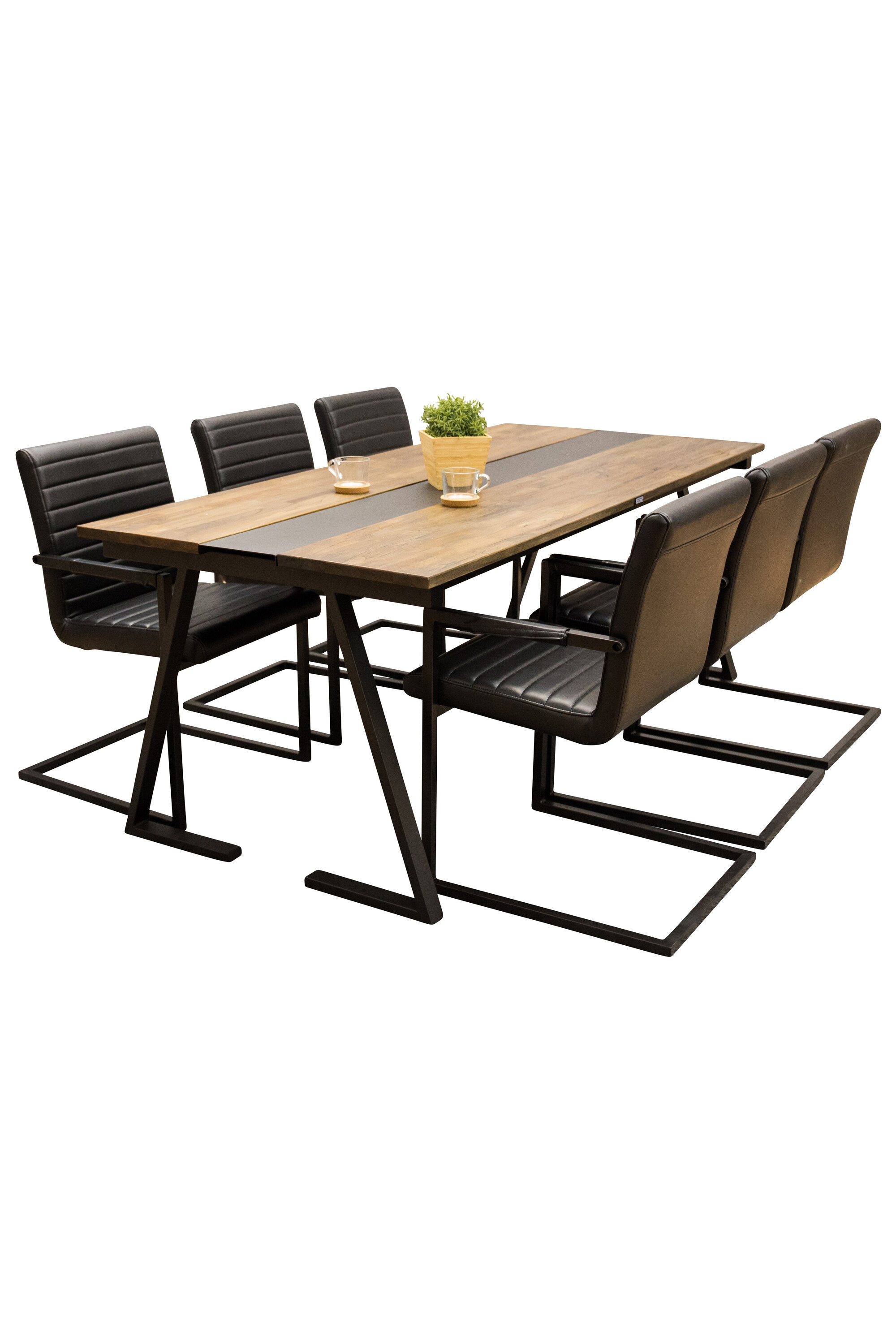 Jakarta ristkülikukujuline söögikomplekt Söögilauakomplektid Homewell