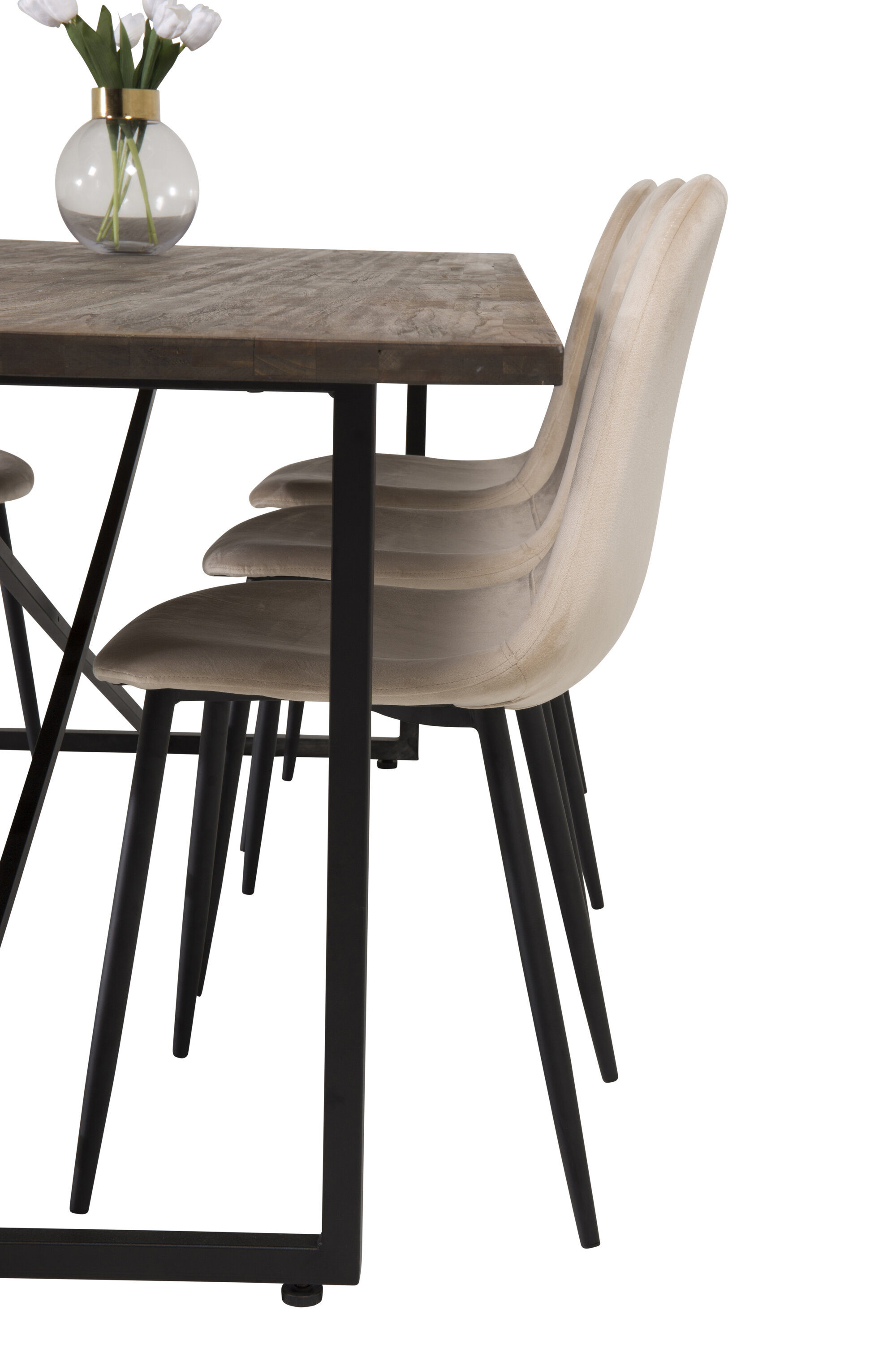 Padangi ristkülikukujuline söögikomplekt Söögilauakomplektid Homewell