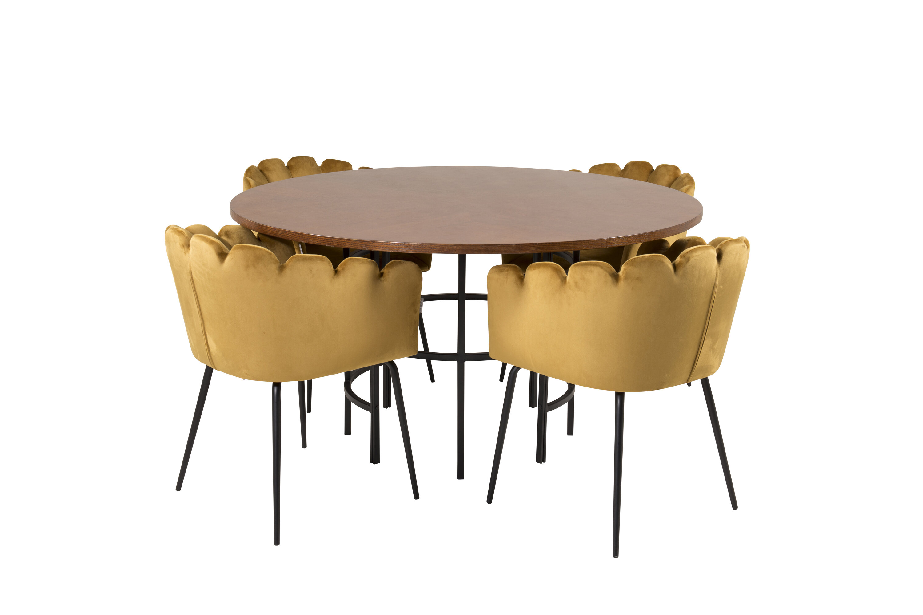 Kopenhaageni ümmargune söögikomplekt Söögilauakomplektid Homewell