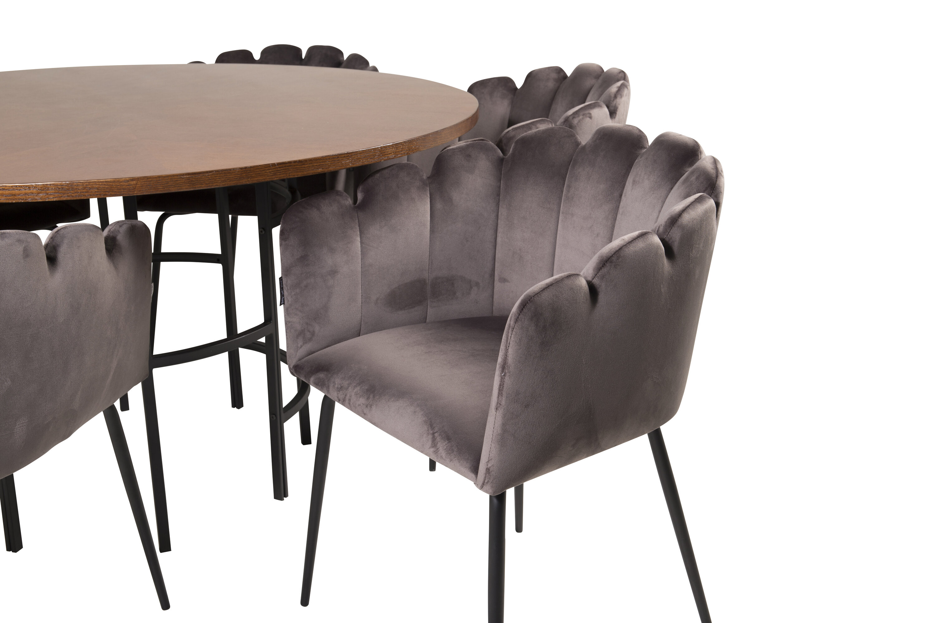 Kopenhaageni ümmargune söögikomplekt Söögilauakomplektid Homewell