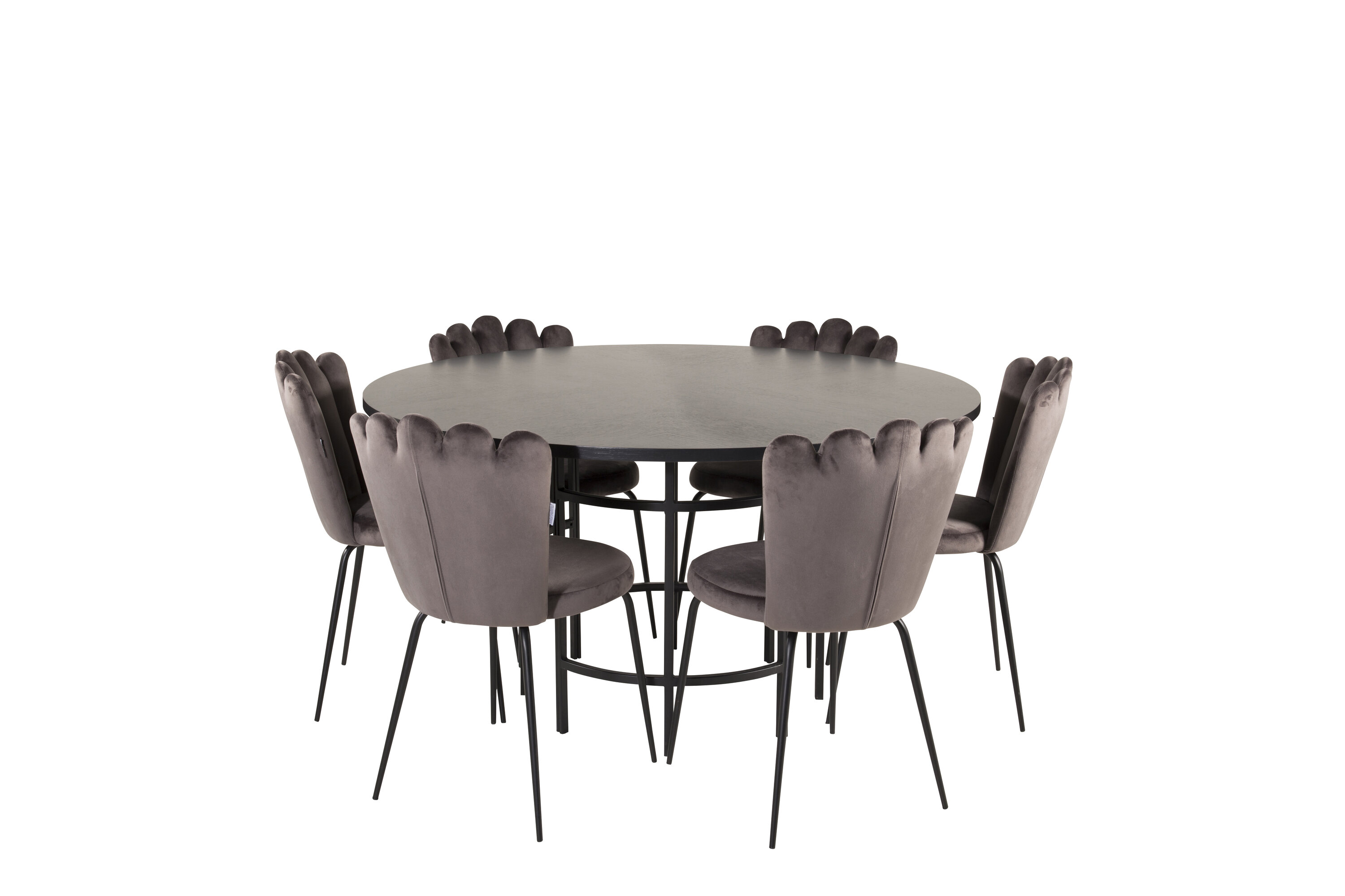 Kopenhaageni ümmargune söögikomplekt Söögilauakomplektid Homewell