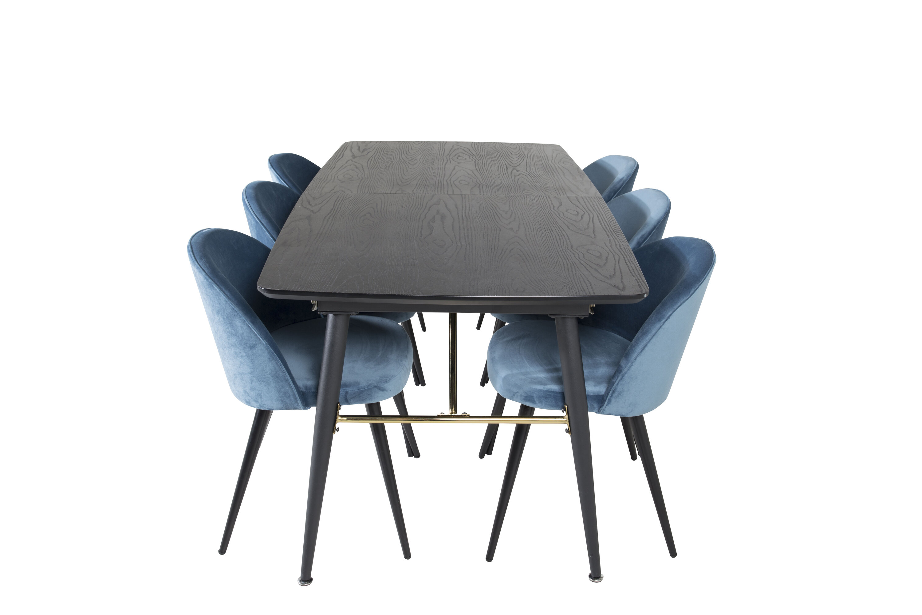 Kuldne ristkülikukujuline söögikomplekt Söögilauakomplektid Homewell