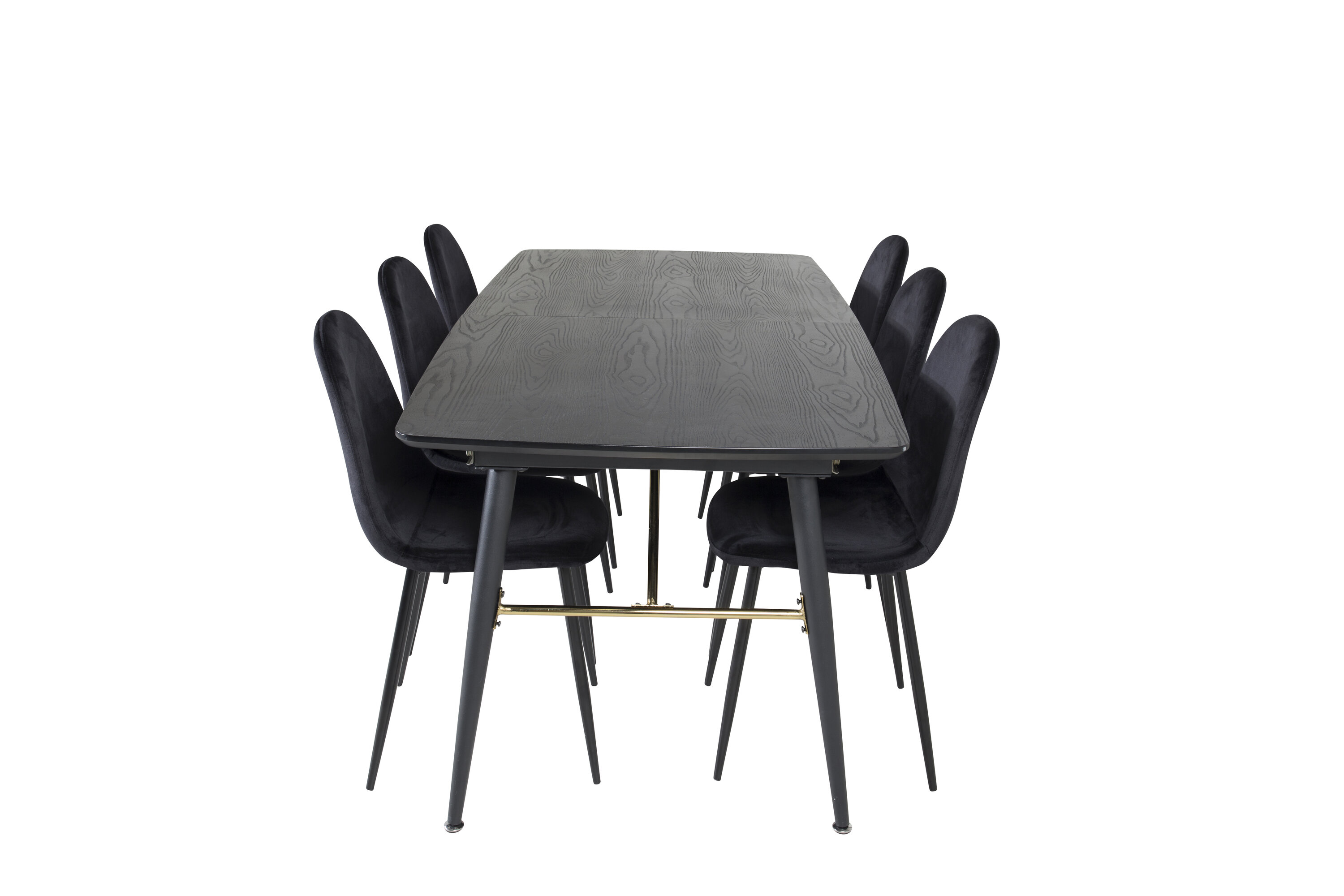 Kuldne ristkülikukujuline söögikomplekt Söögilauakomplektid Homewell