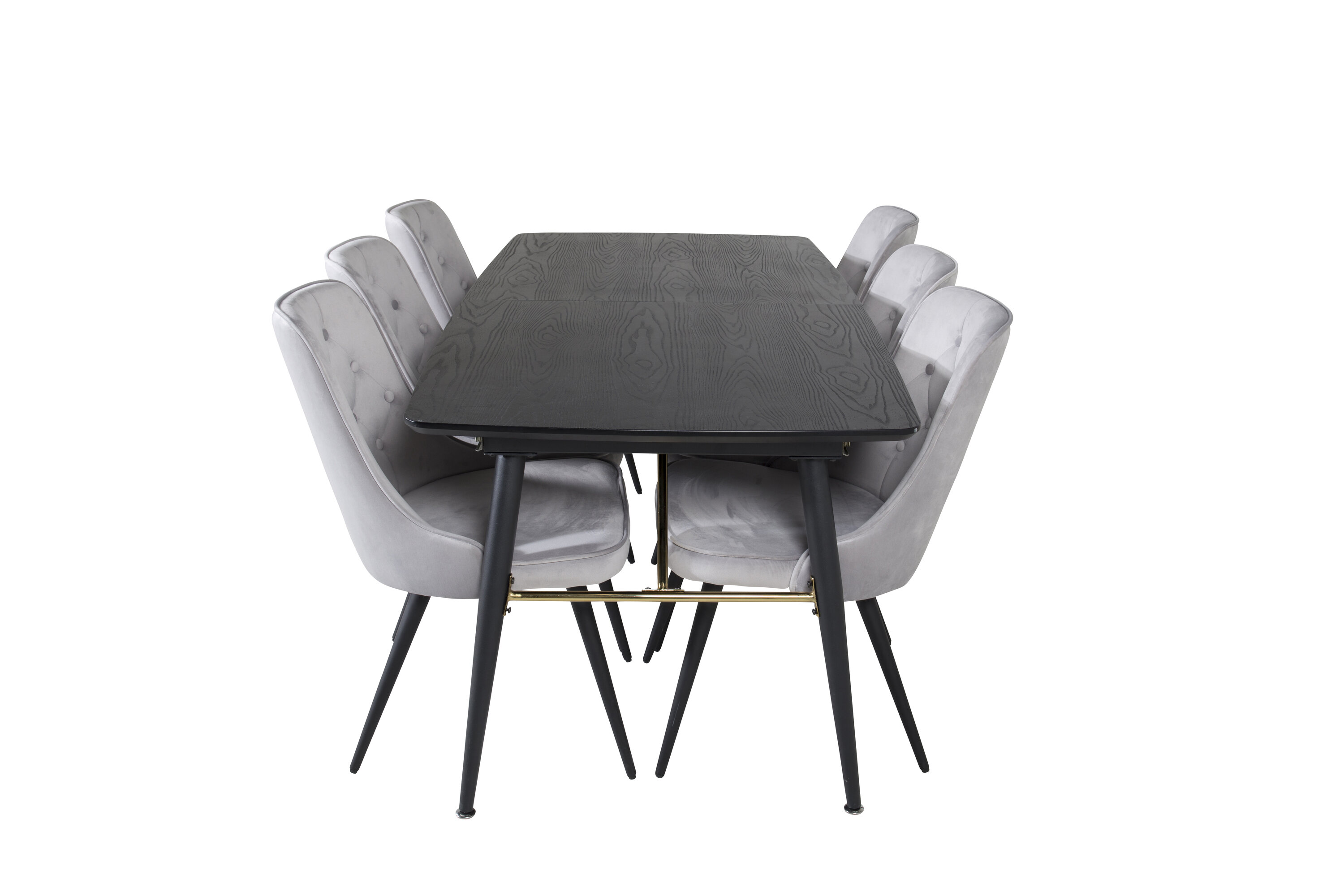 Kuldne ristkülikukujuline söögikomplekt Söögilauakomplektid Homewell