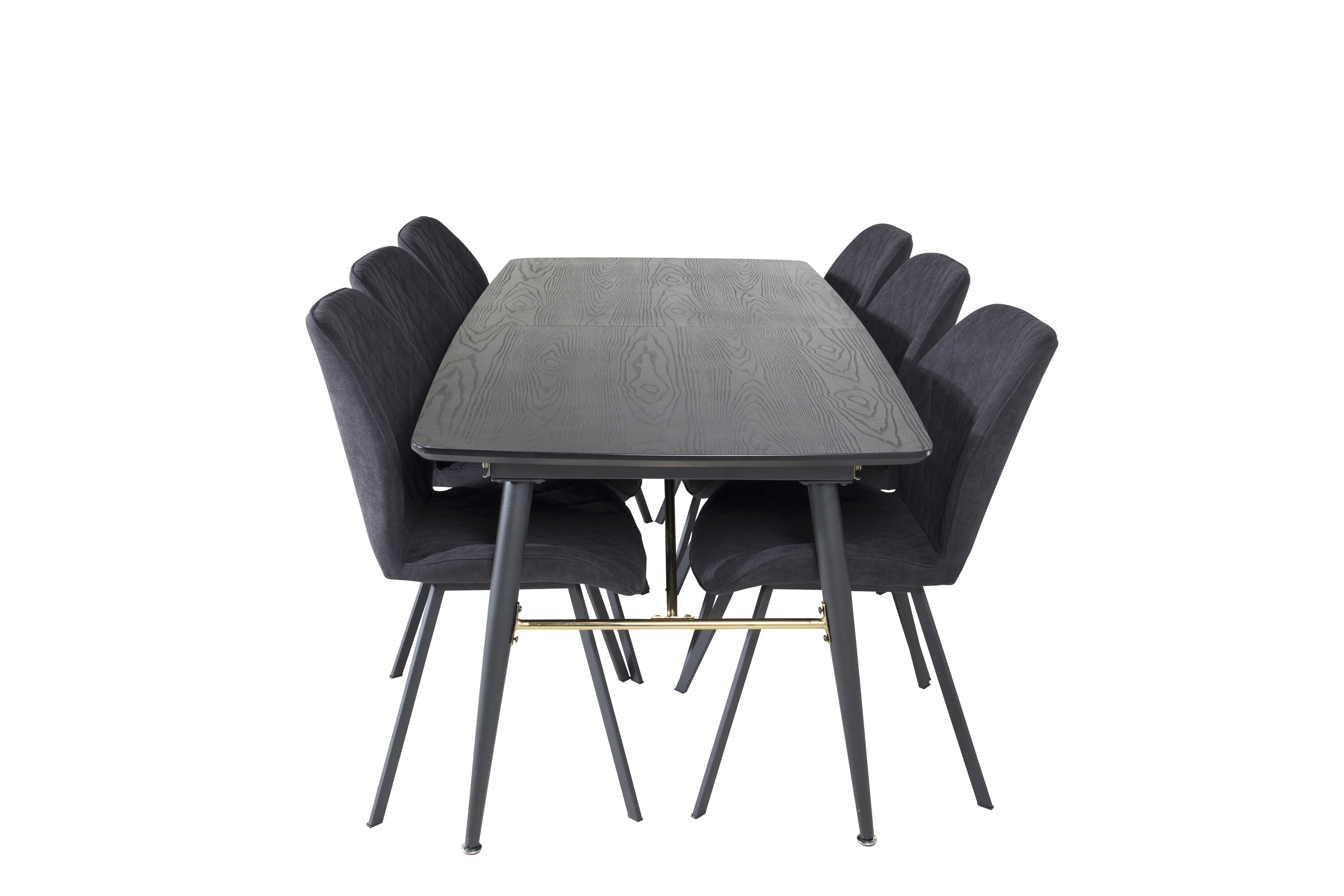 Kuldne ristkülikukujuline söögikomplekt Söögilauakomplektid Homewell