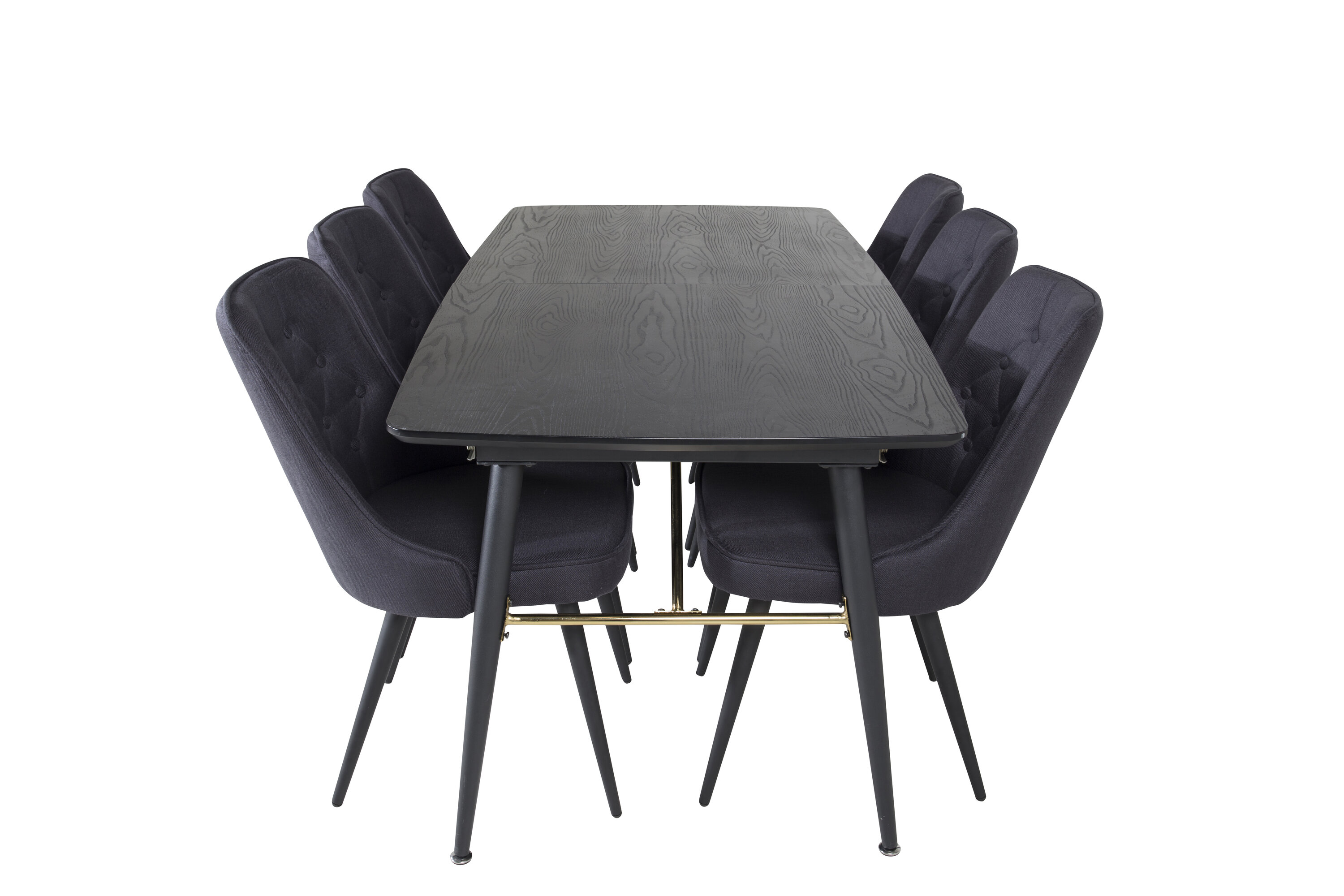 Kuldne ristkülikukujuline söögikomplekt Söögilauakomplektid Homewell