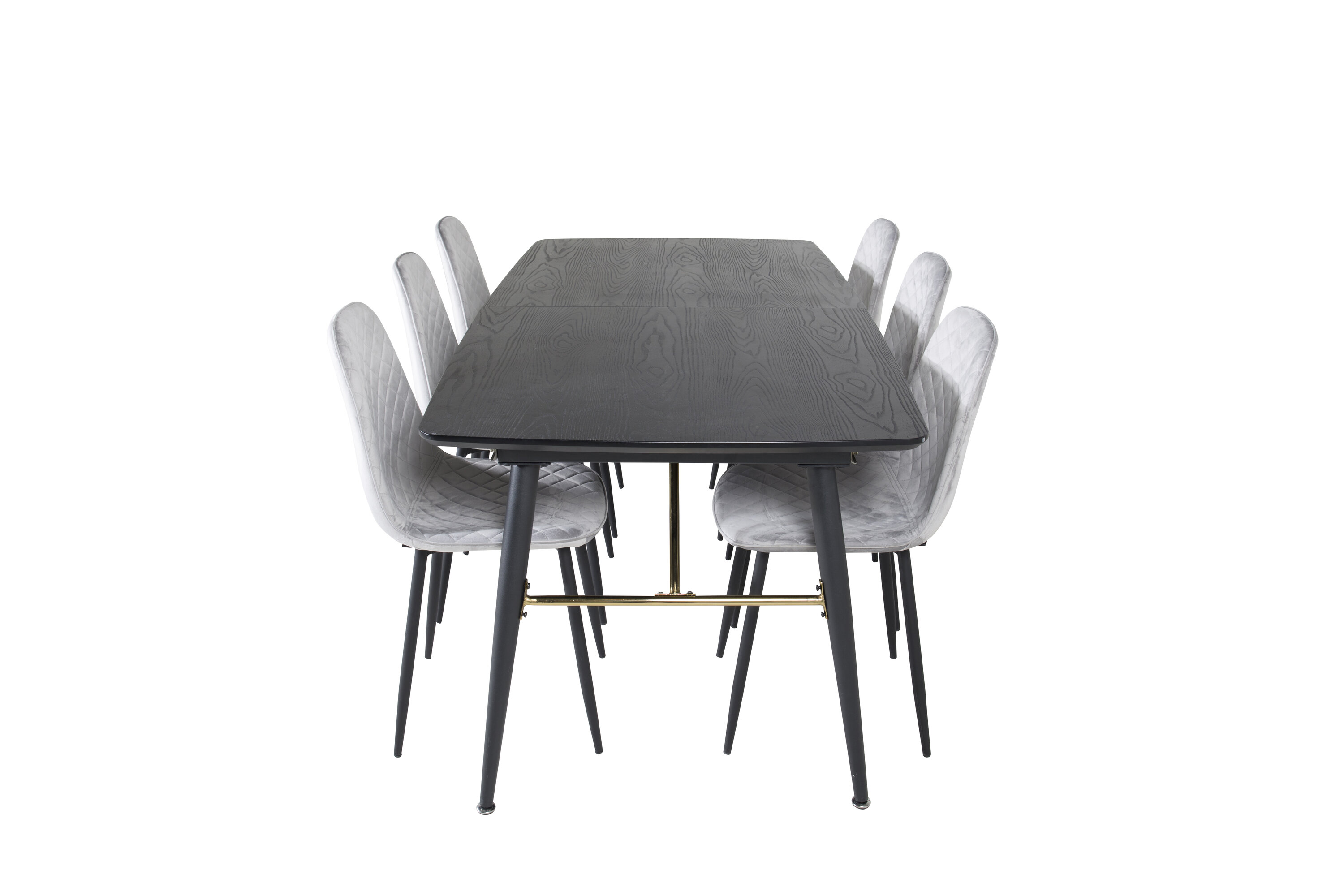 Kuldne ristkülikukujuline söögikomplekt Söögilauakomplektid Homewell