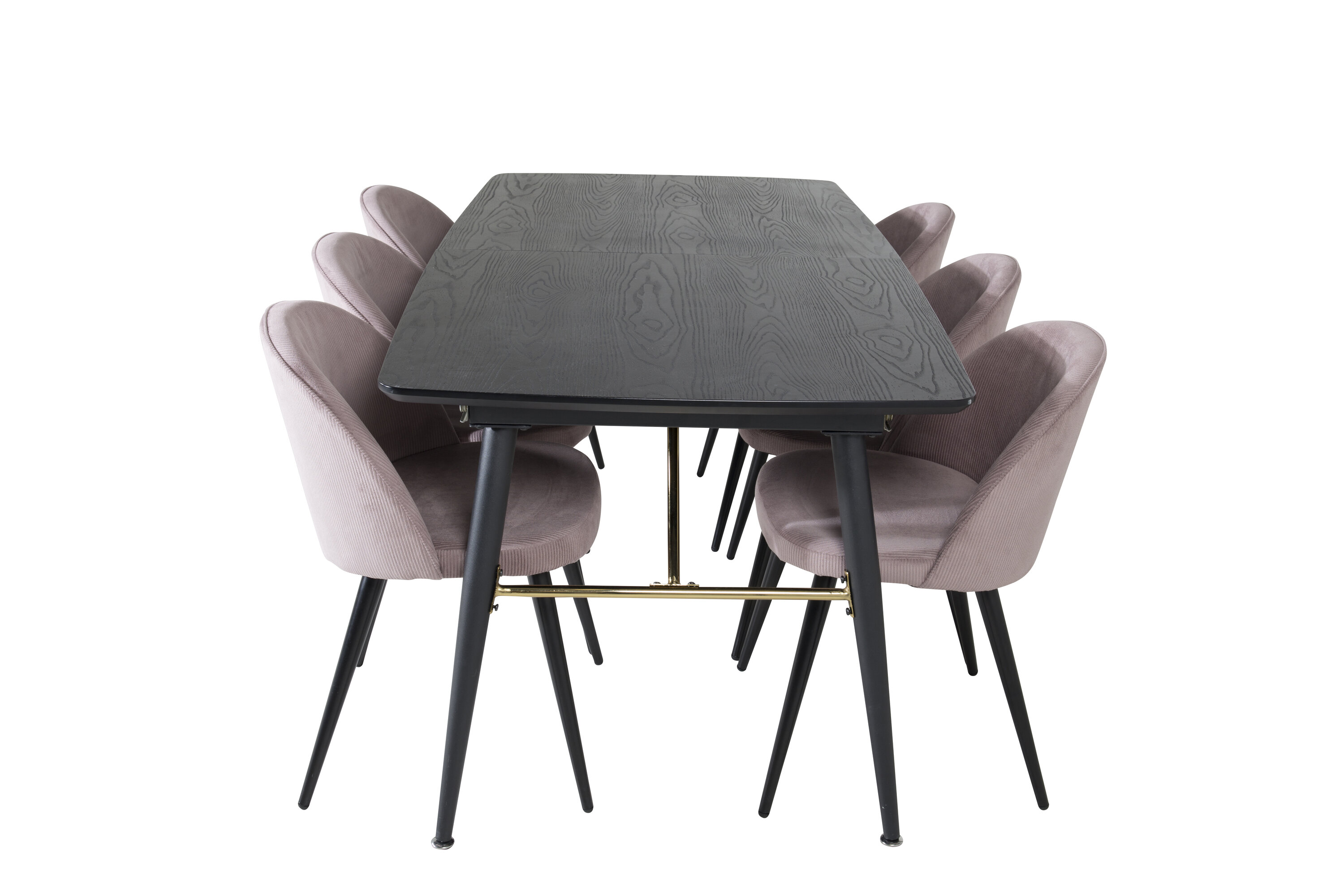 Kuldne ristkülikukujuline söögikomplekt Söögilauakomplektid Homewell