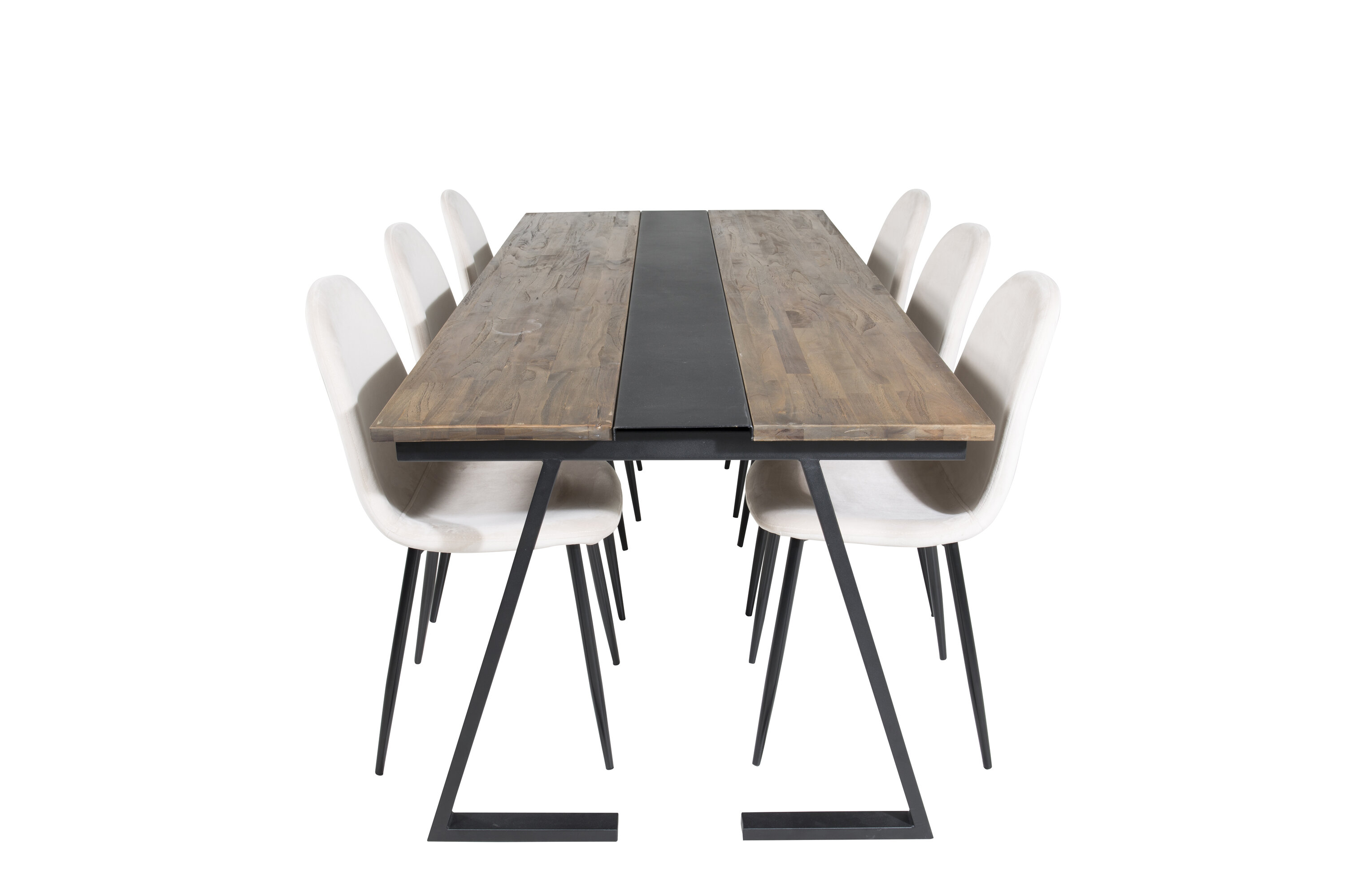 Jakarta ristkülikukujuline söögikomplekt Söögilauakomplektid Homewell