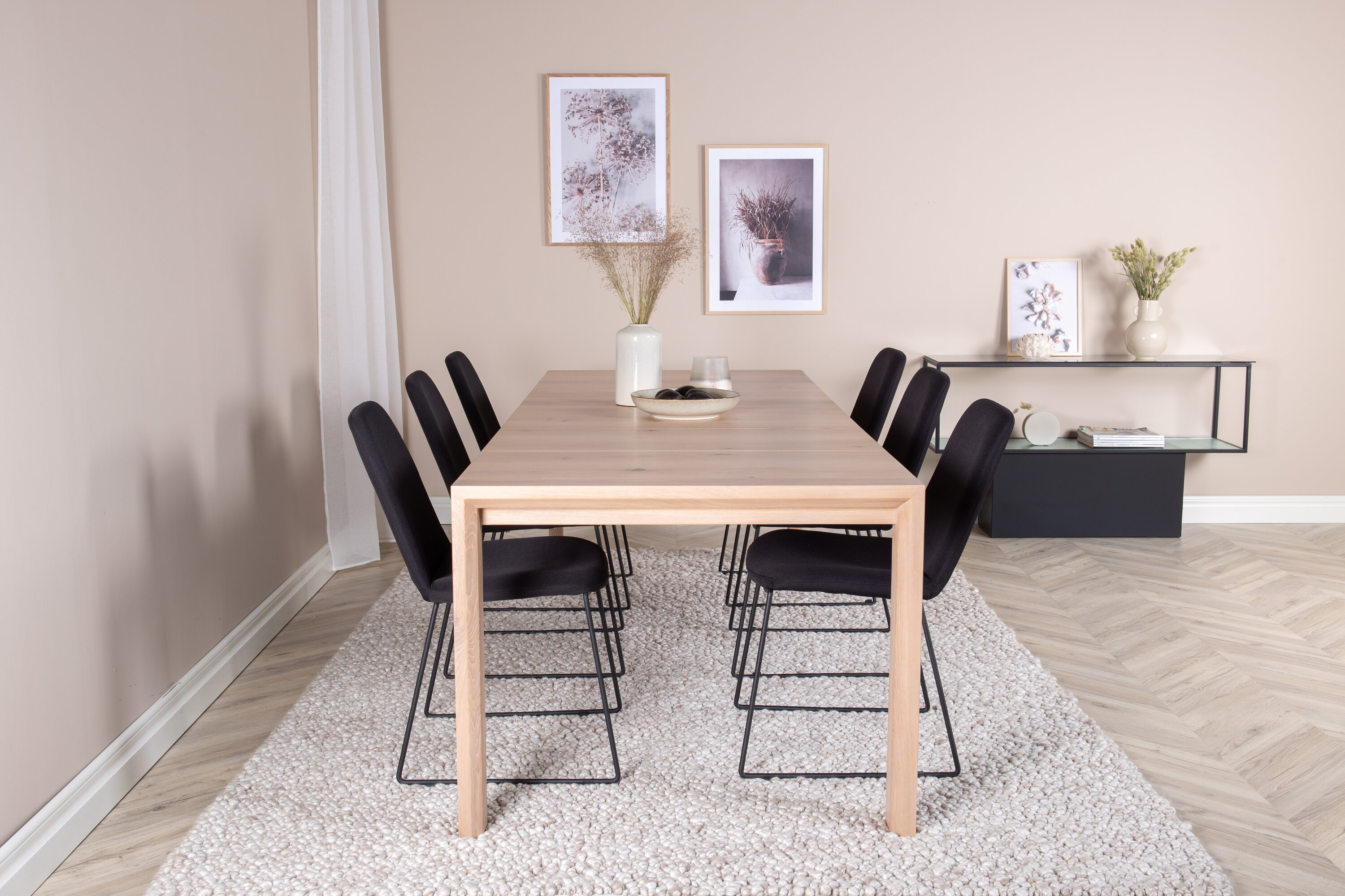 Slider ristkülikukujuline söögikomplekt Söögilauakomplektid Homewell