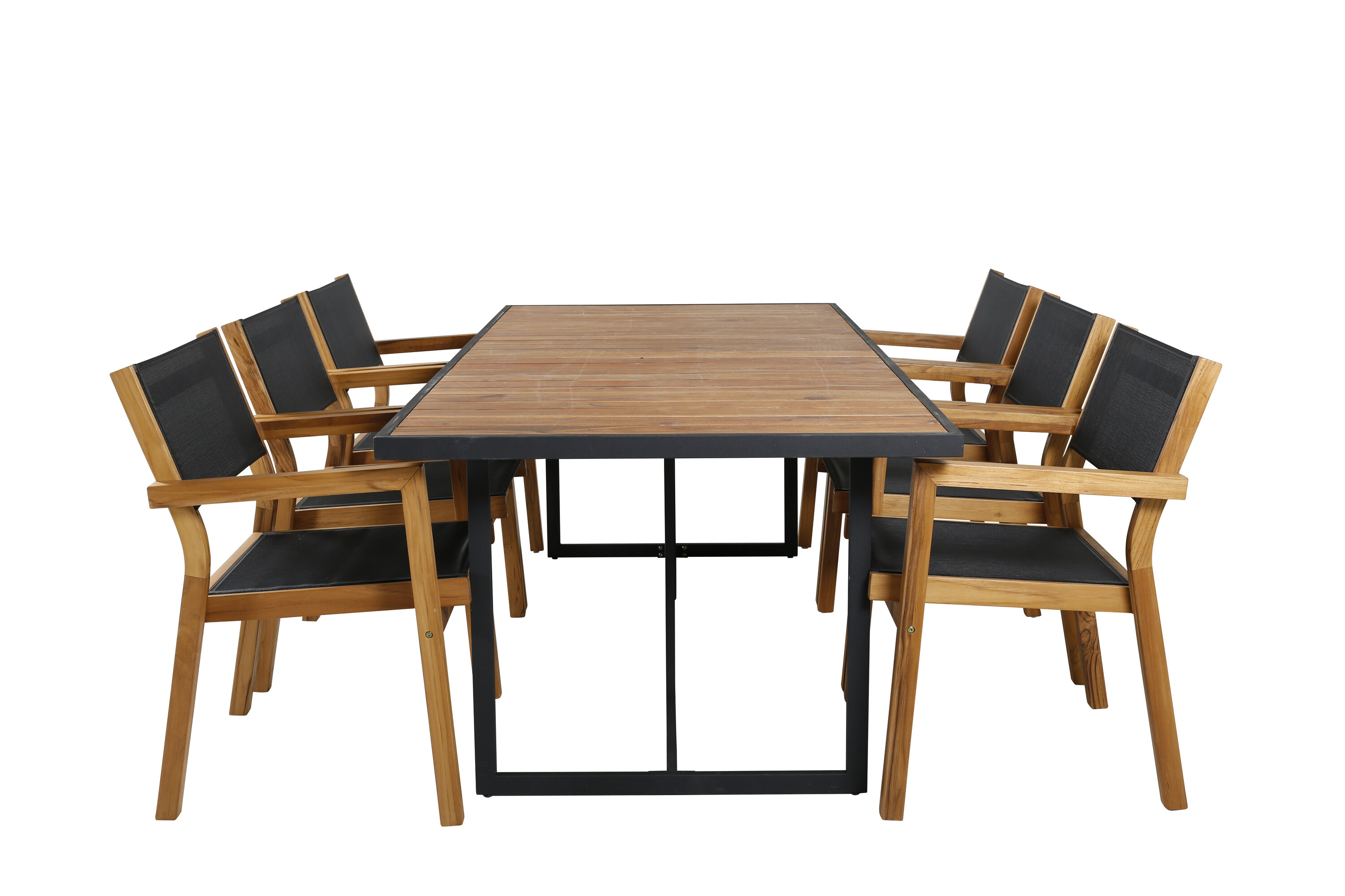 Khungi ristkülikukujuline söögikomplekt Aiamööbel Homewell