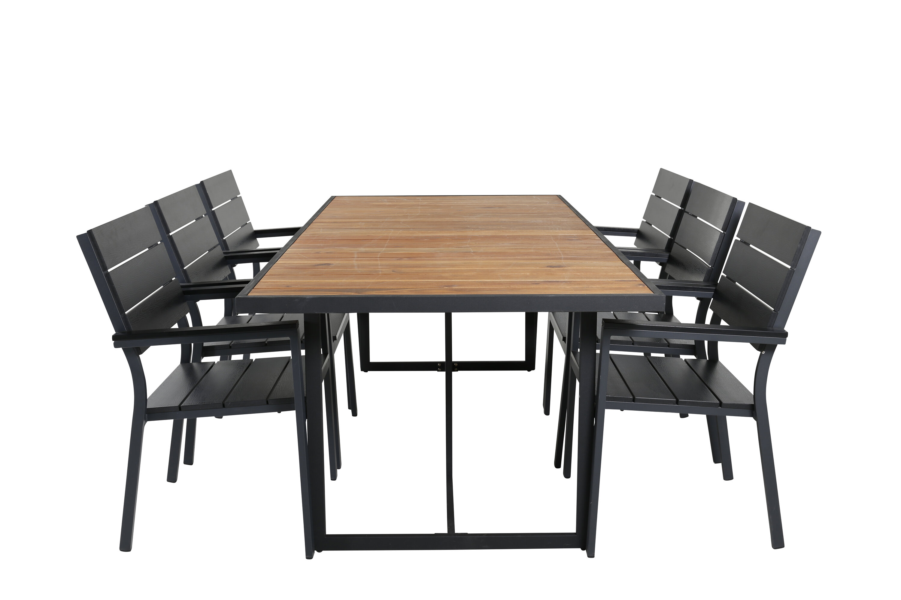 Khungi ristkülikukujuline söögikomplekt Aiamööbel Homewell