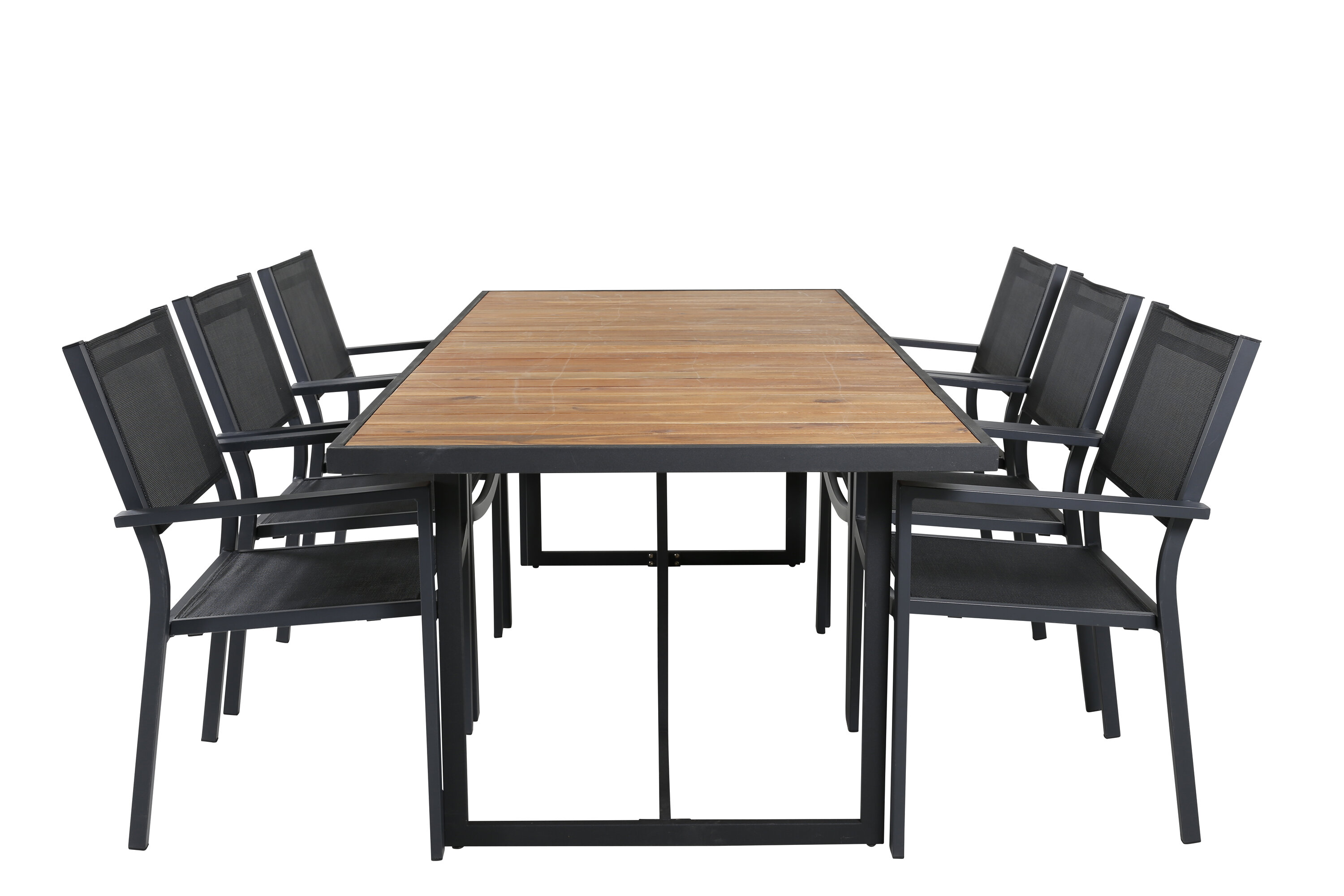 Khungi ristkülikukujuline söögikomplekt Aiamööbel Homewell