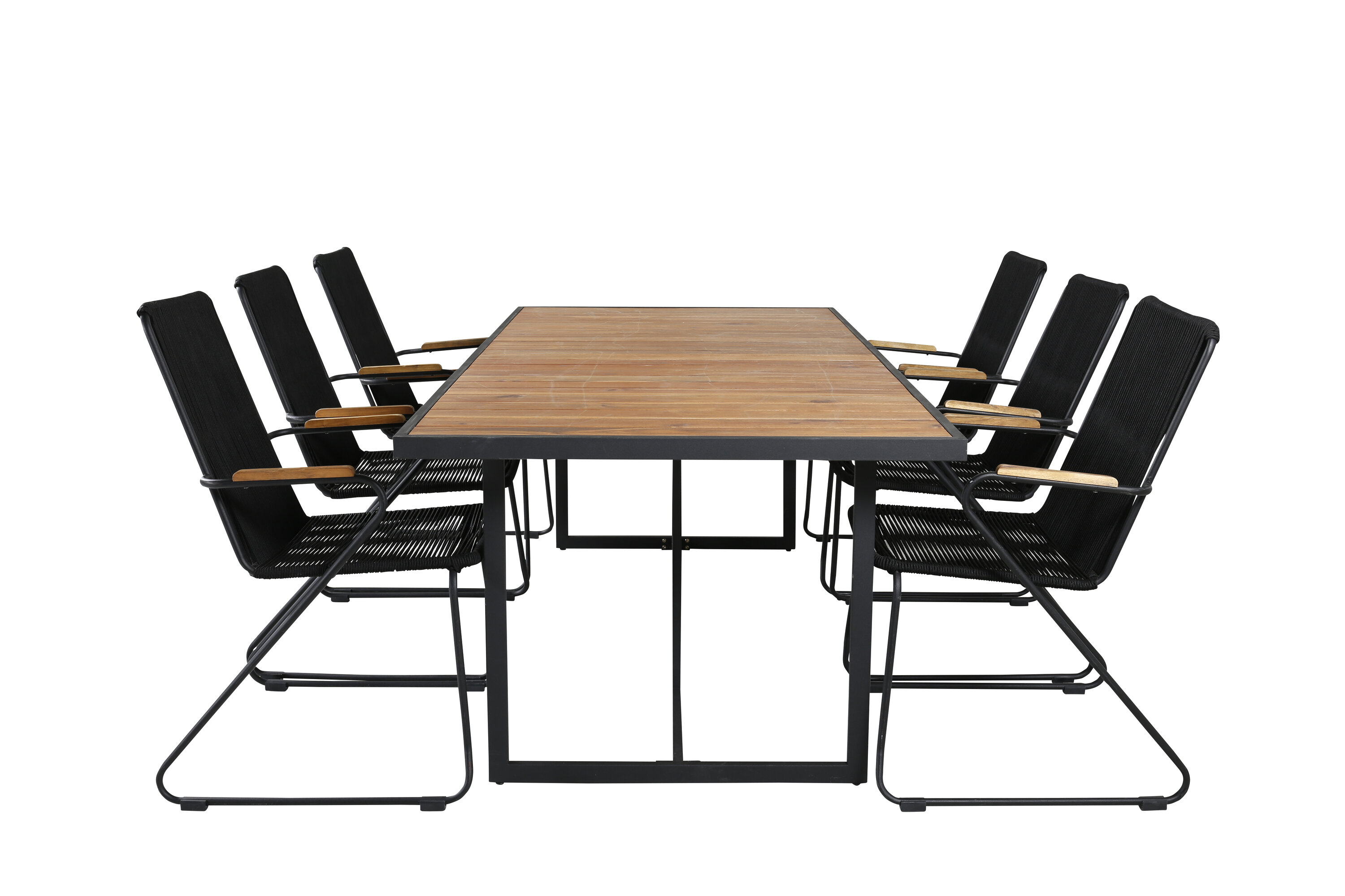 Khungi ristkülikukujuline söögikomplekt Aiamööbel Homewell