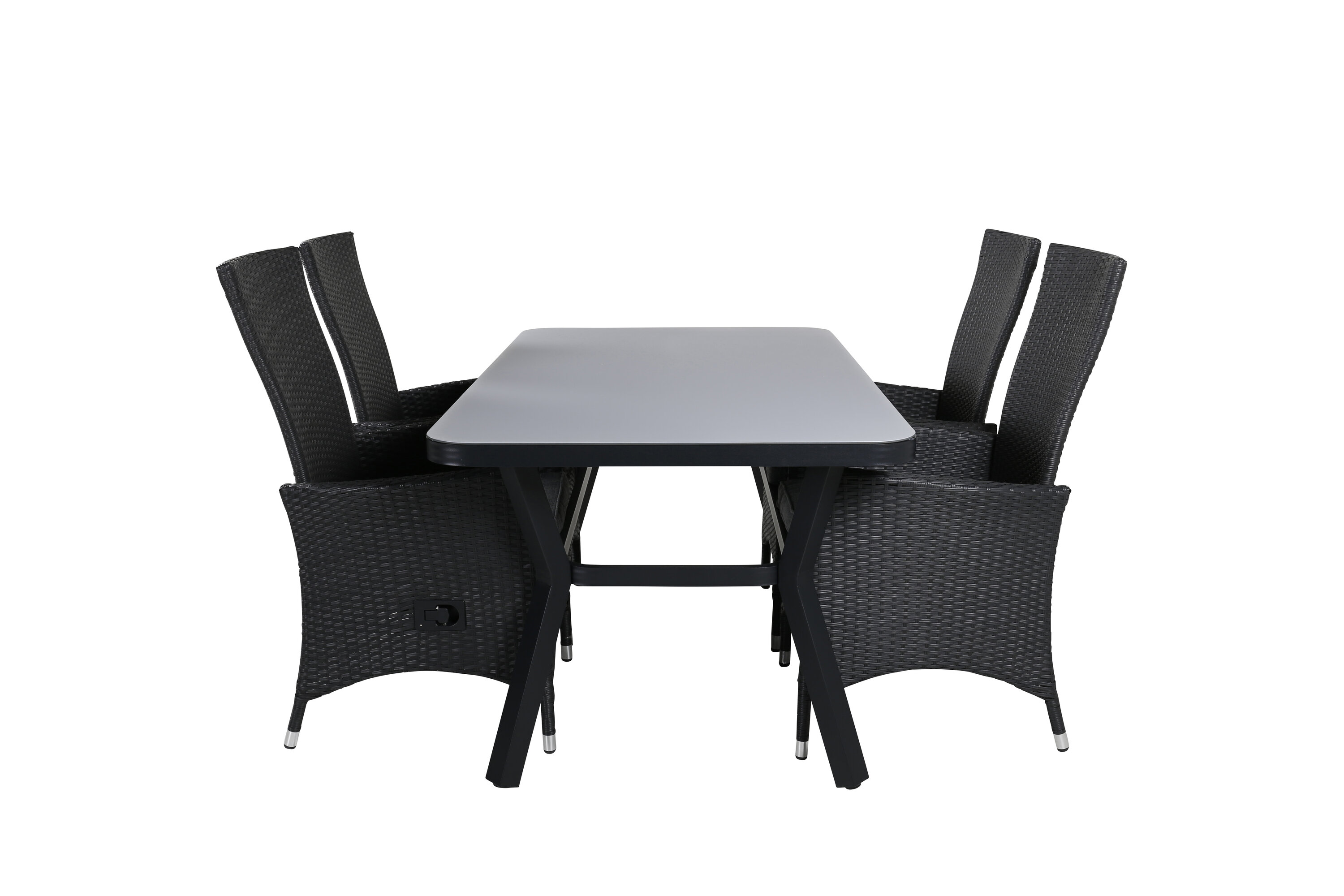 Virya ristkülikukujuline söögikomplekt Aiamööbel Homewell