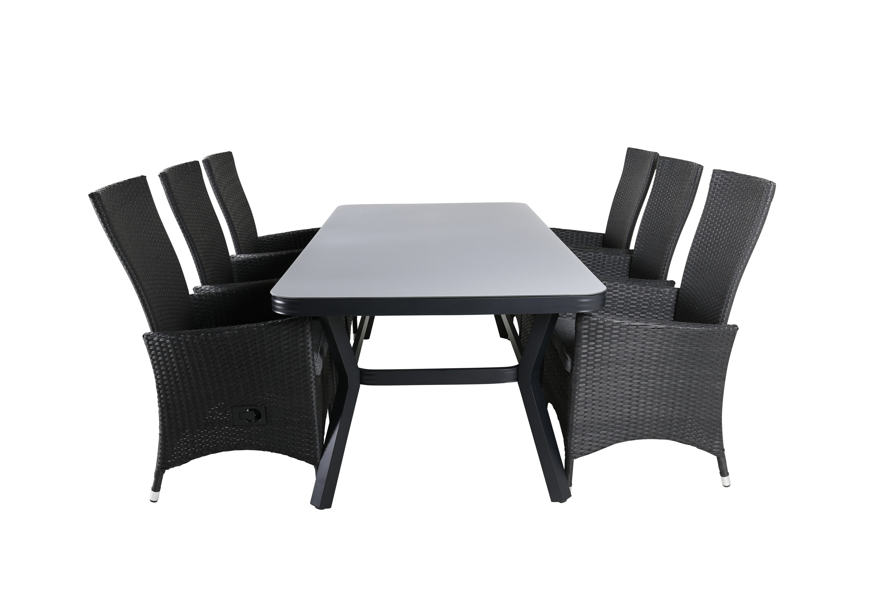 Virya ristkülikukujuline söögikomplekt Aiamööbel Homewell