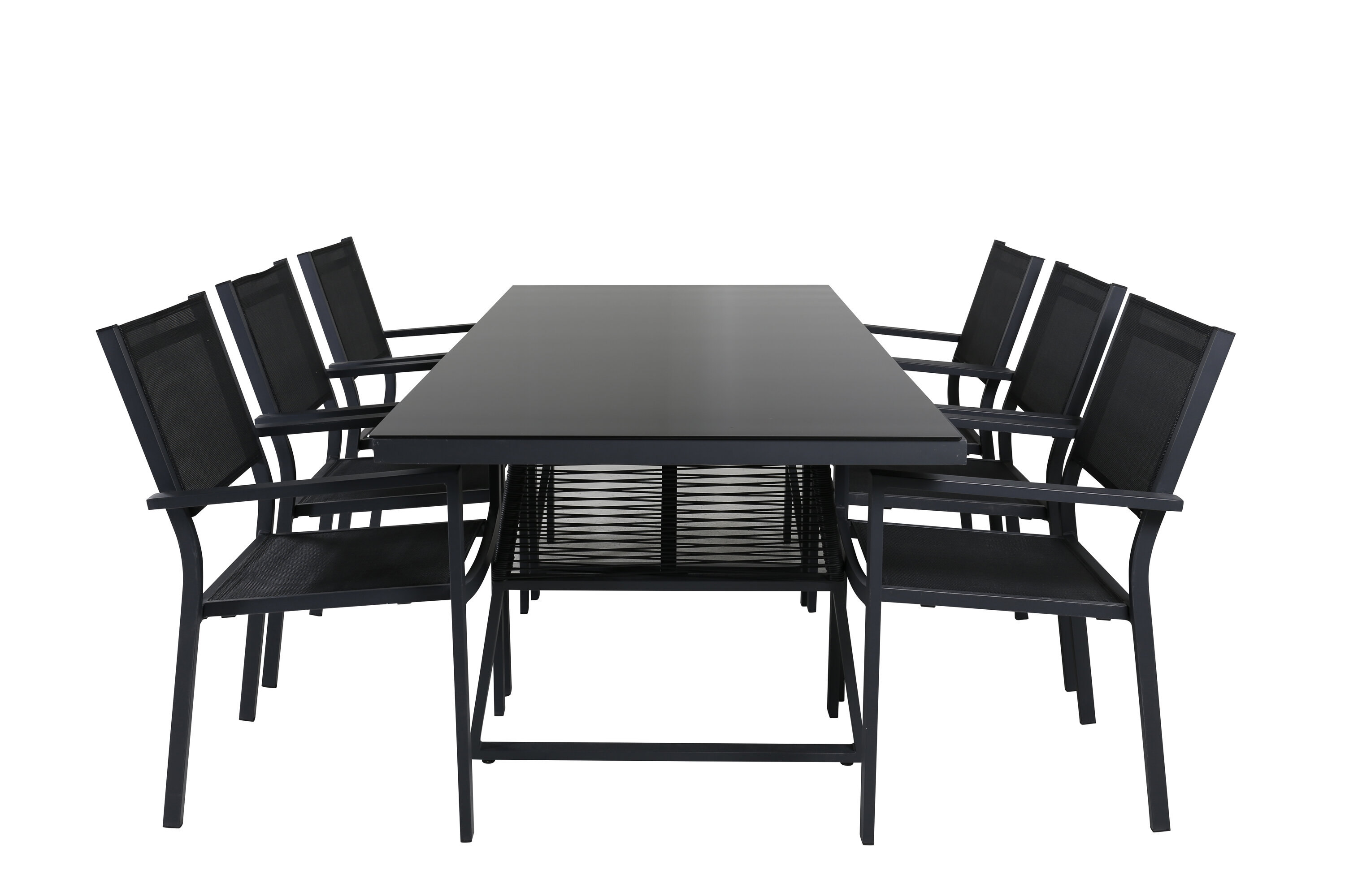 Dallase ristkülikukujuline söögikomplekt Aiamööbel Homewell