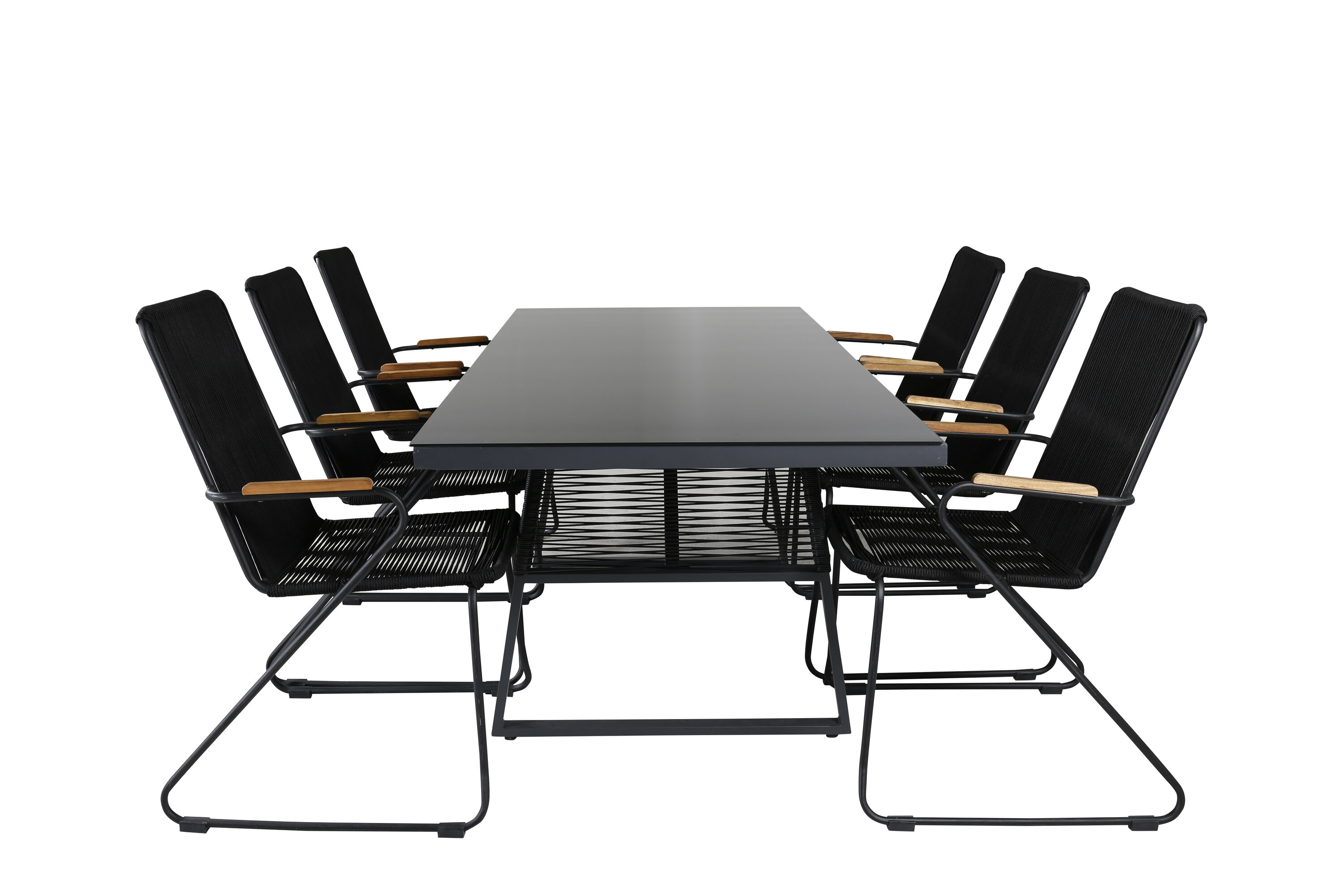 Dallase ristkülikukujuline söögikomplekt Aiamööbel Homewell