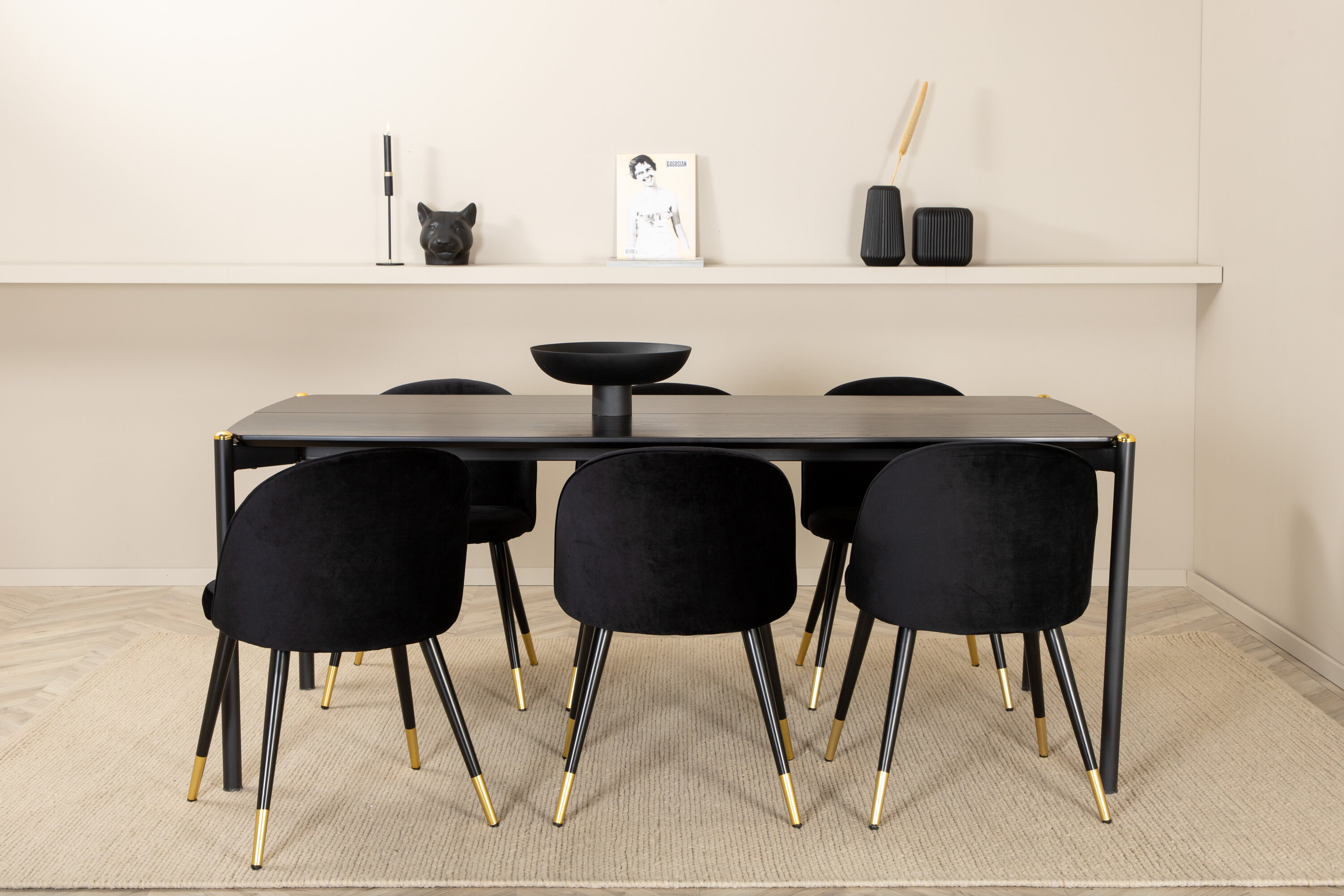 Pelle ristkülikukujuline söögikomplekt Söögilauakomplektid Homewell