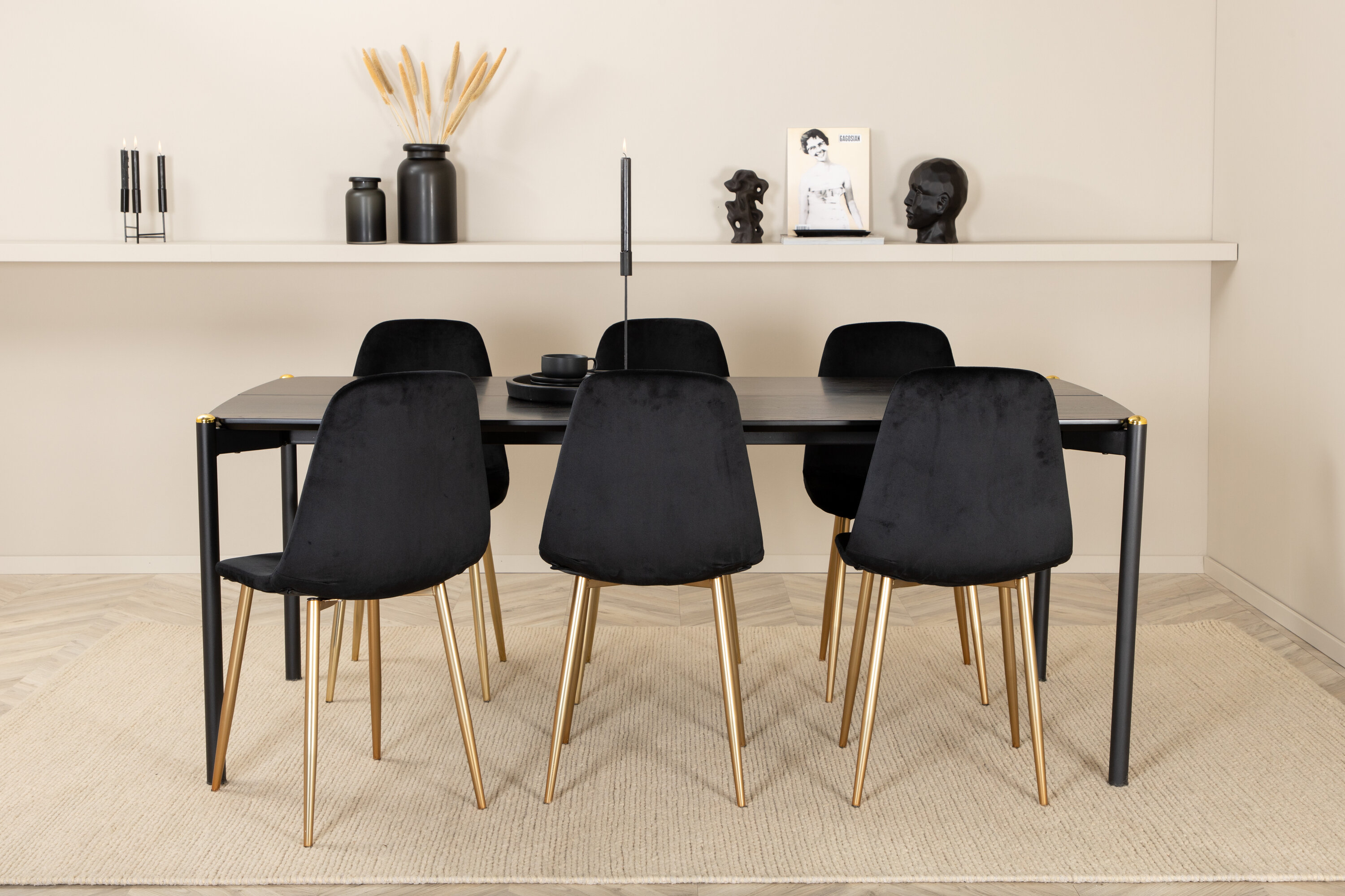 Pelle ristkülikukujuline söögikomplekt Söögilauakomplektid Homewell