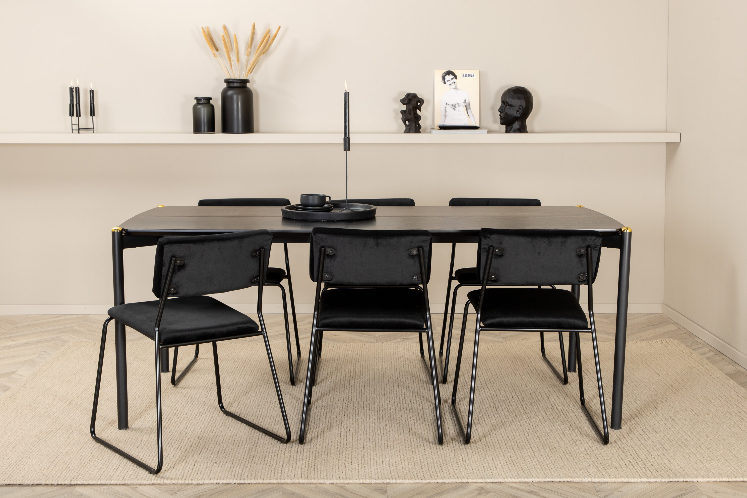 Pelle ristkülikukujuline söögikomplekt Söögilauakomplektid Homewell