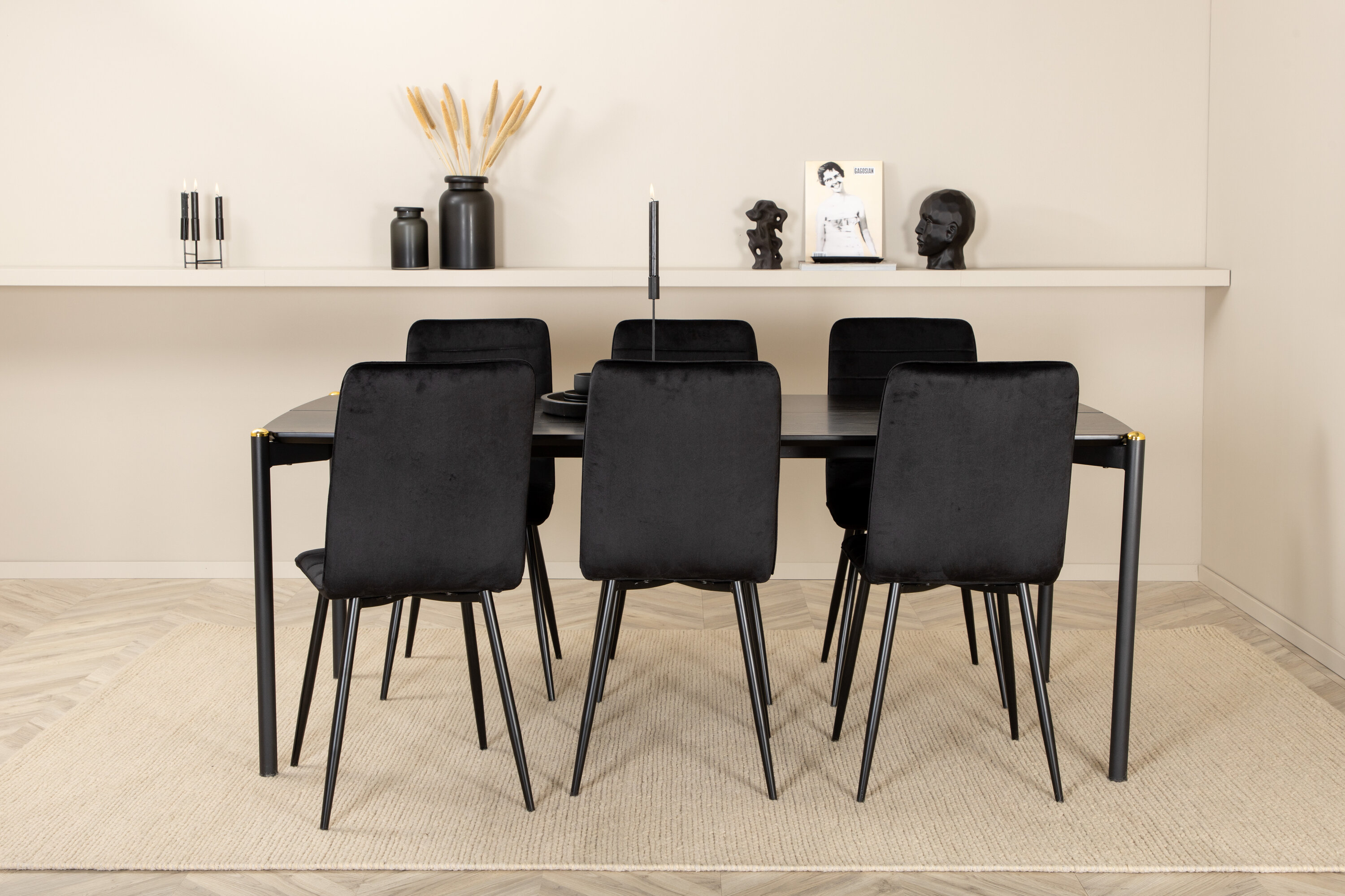 Pelle ristkülikukujuline söögikomplekt Söögilauakomplektid Homewell