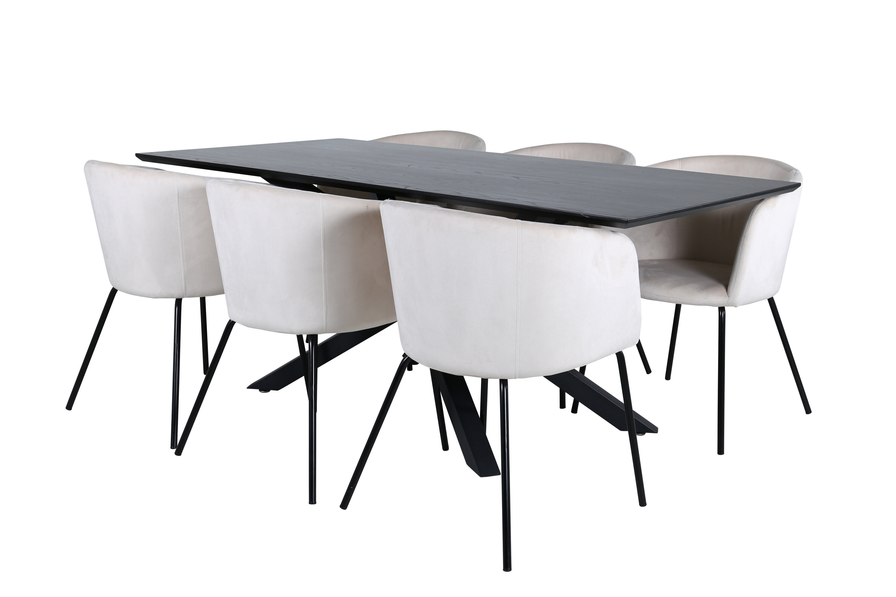 Piazza ristkülikukujuline söögikomplekt Söögilauakomplektid Homewell