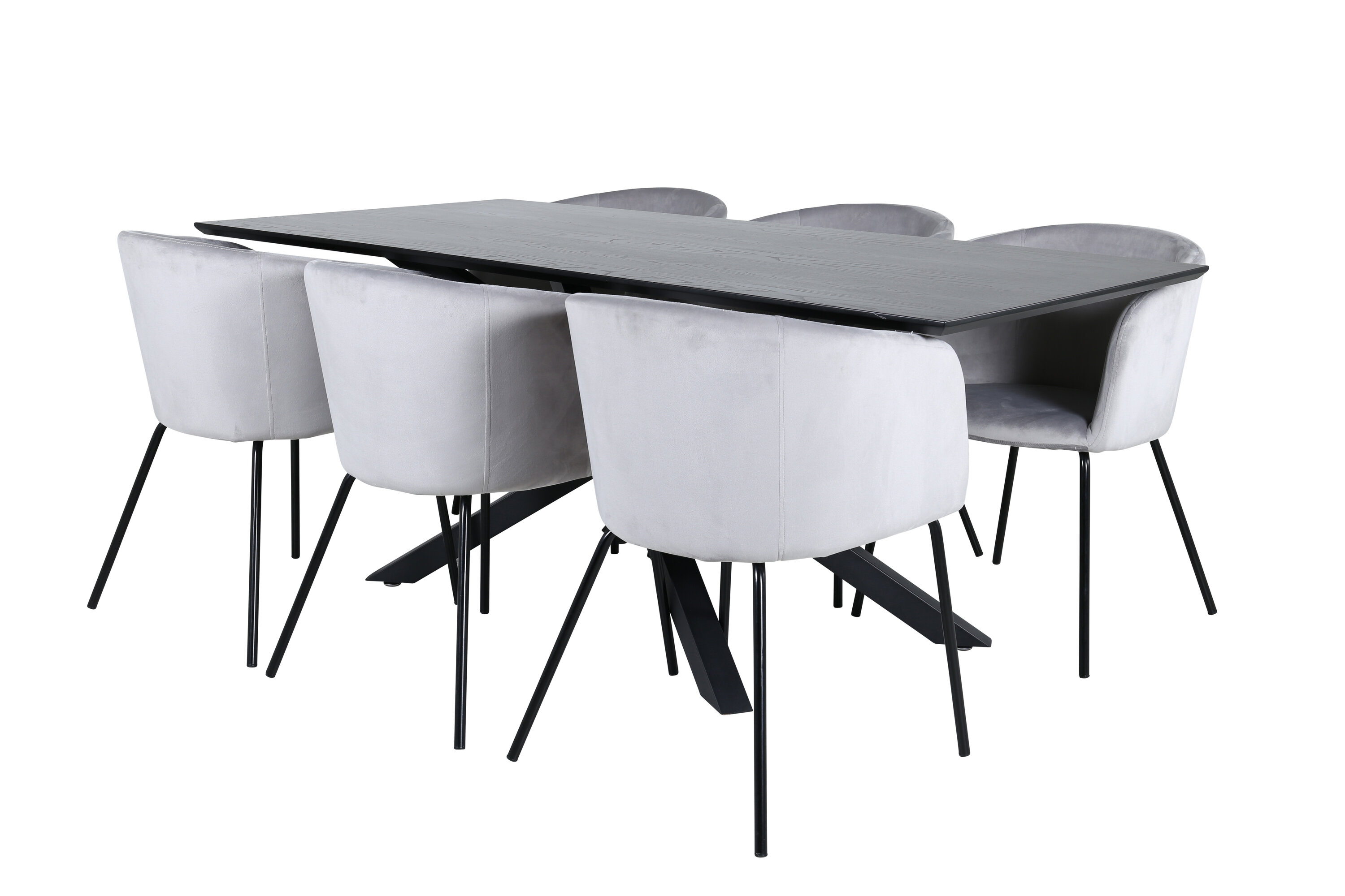 Piazza ristkülikukujuline söögikomplekt Söögilauakomplektid Homewell