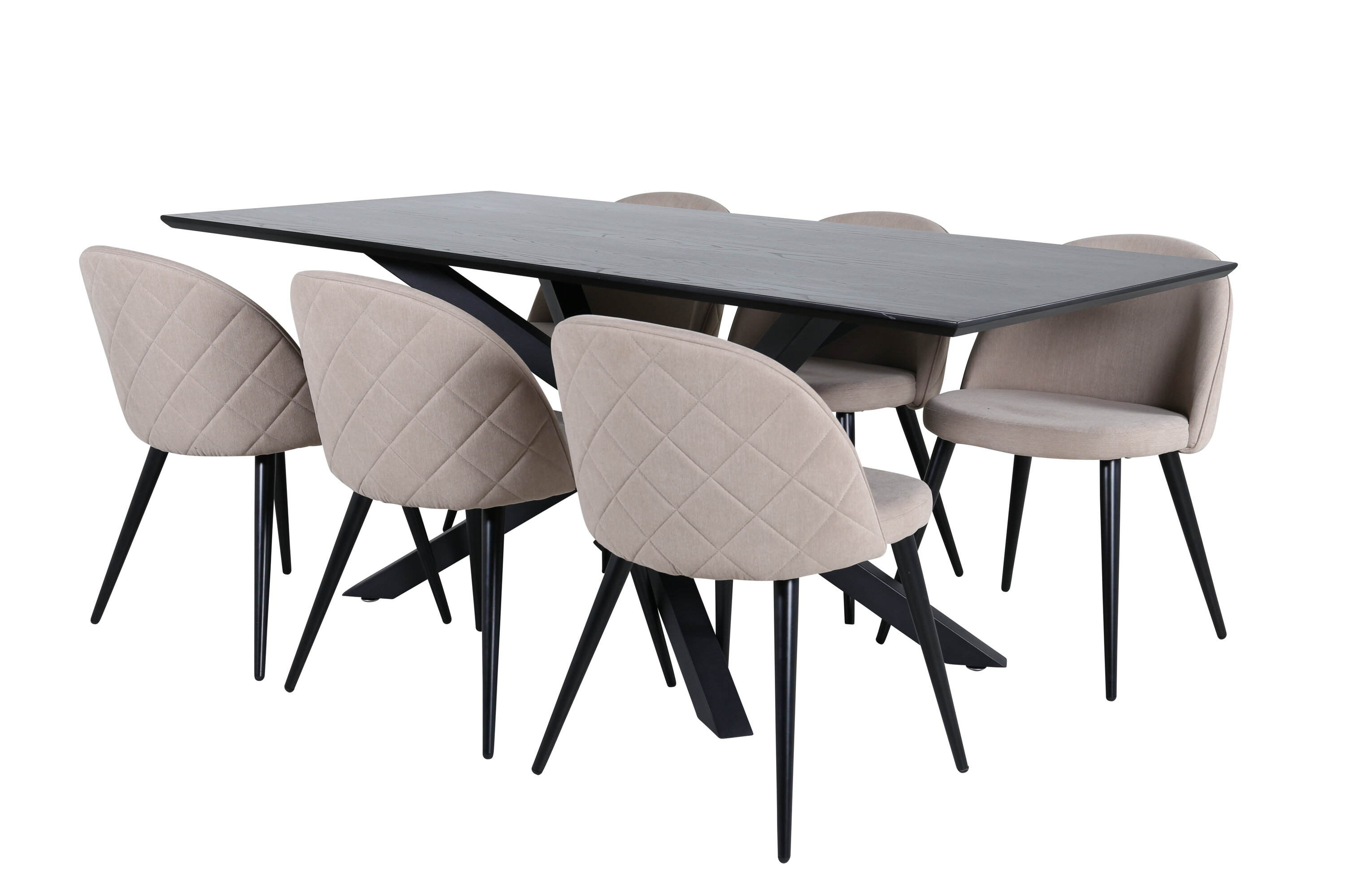 Piazza ristkülikukujuline söögikomplekt Söögilauakomplektid Homewell