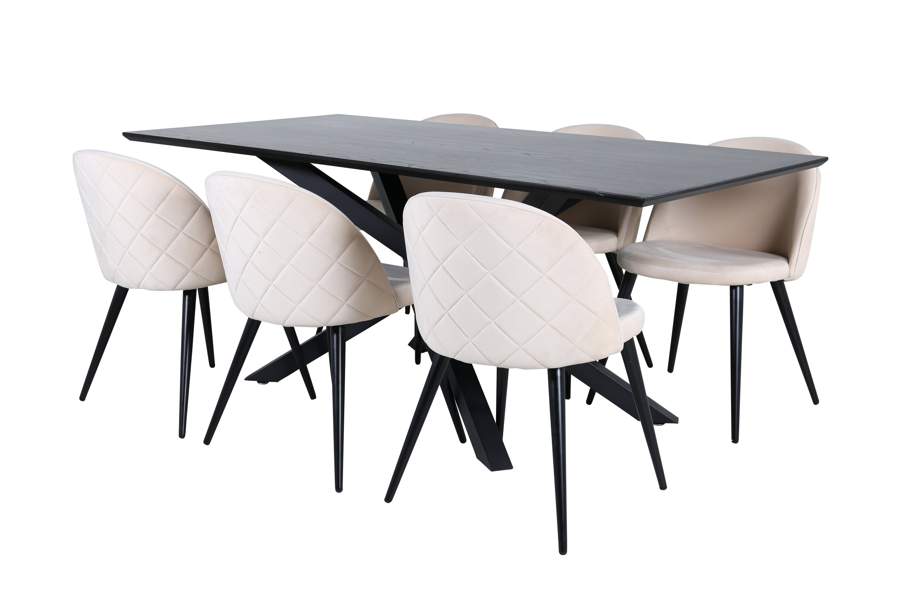 Piazza ristkülikukujuline söögikomplekt Söögilauakomplektid Homewell