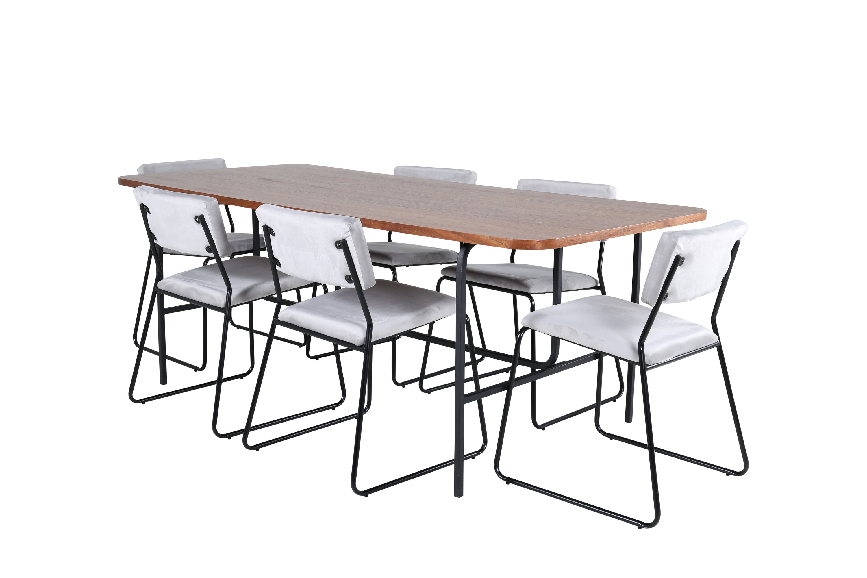 Uno ristkülikukujuline söögikomplekt Söögilauakomplektid Homewell