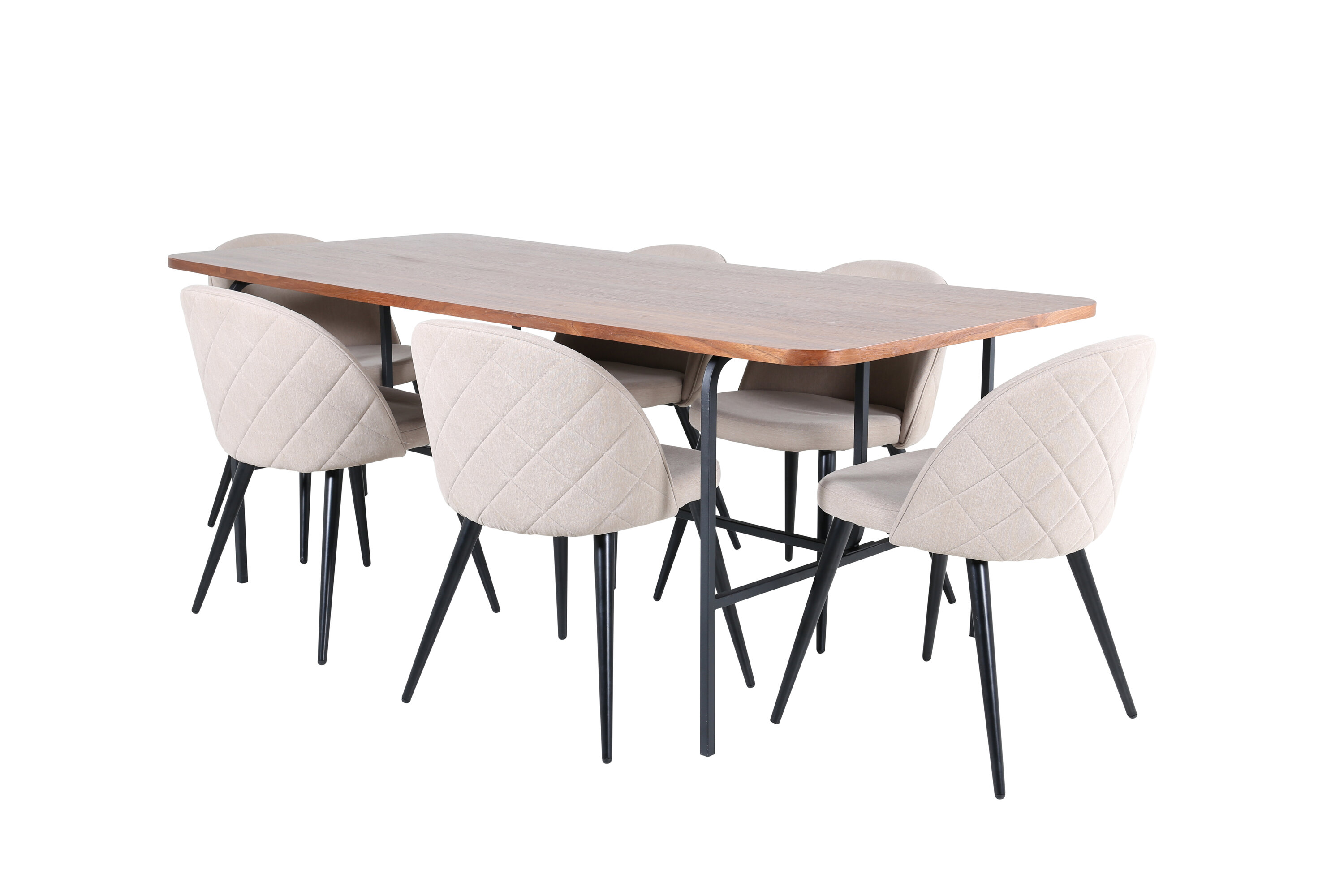 Uno ristkülikukujuline söögikomplekt Söögilauakomplektid Homewell