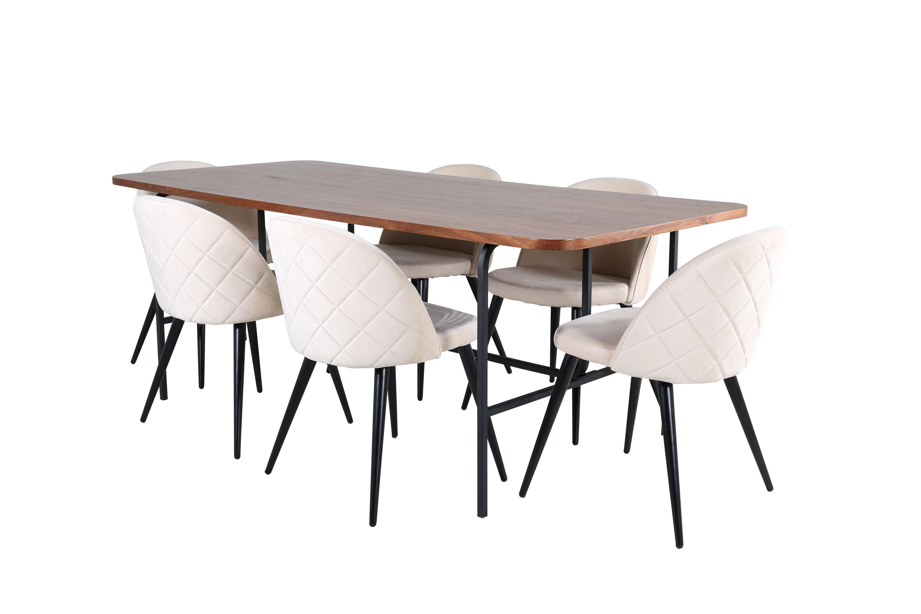 Uno ristkülikukujuline söögikomplekt Söögilauakomplektid Homewell