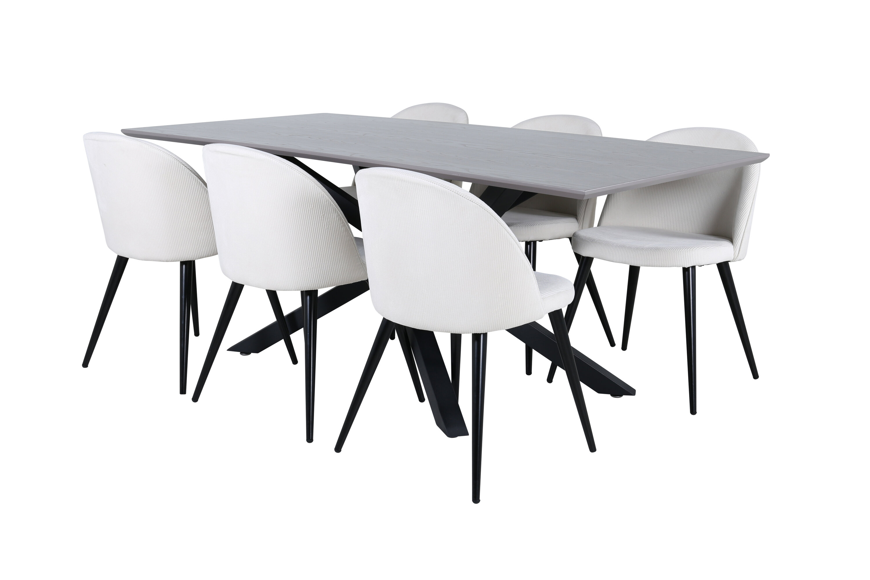 Piazza ristkülikukujuline söögikomplekt Söögilauakomplektid Homewell