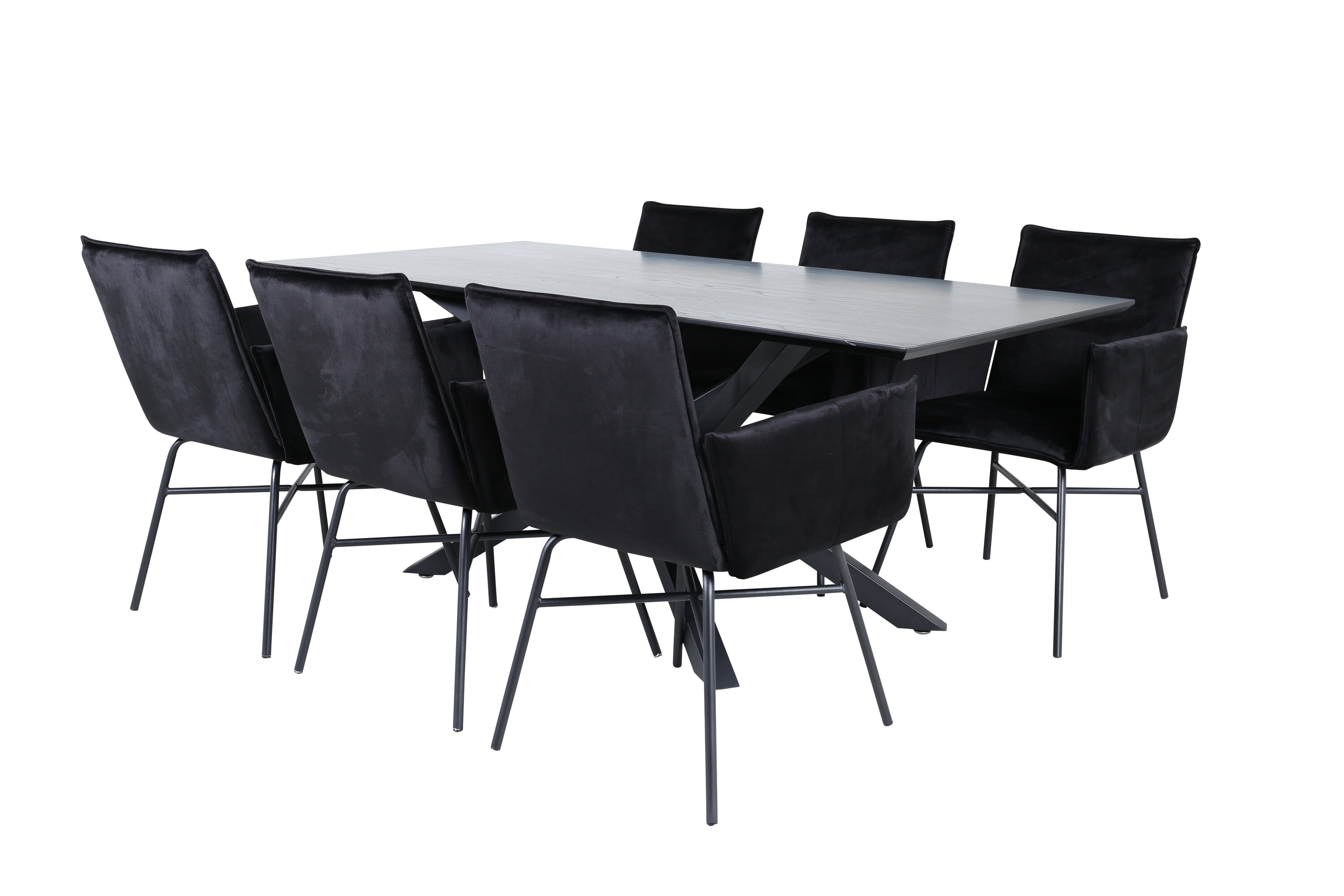 Piazza ristkülikukujuline söögikomplekt Söögilauakomplektid Homewell