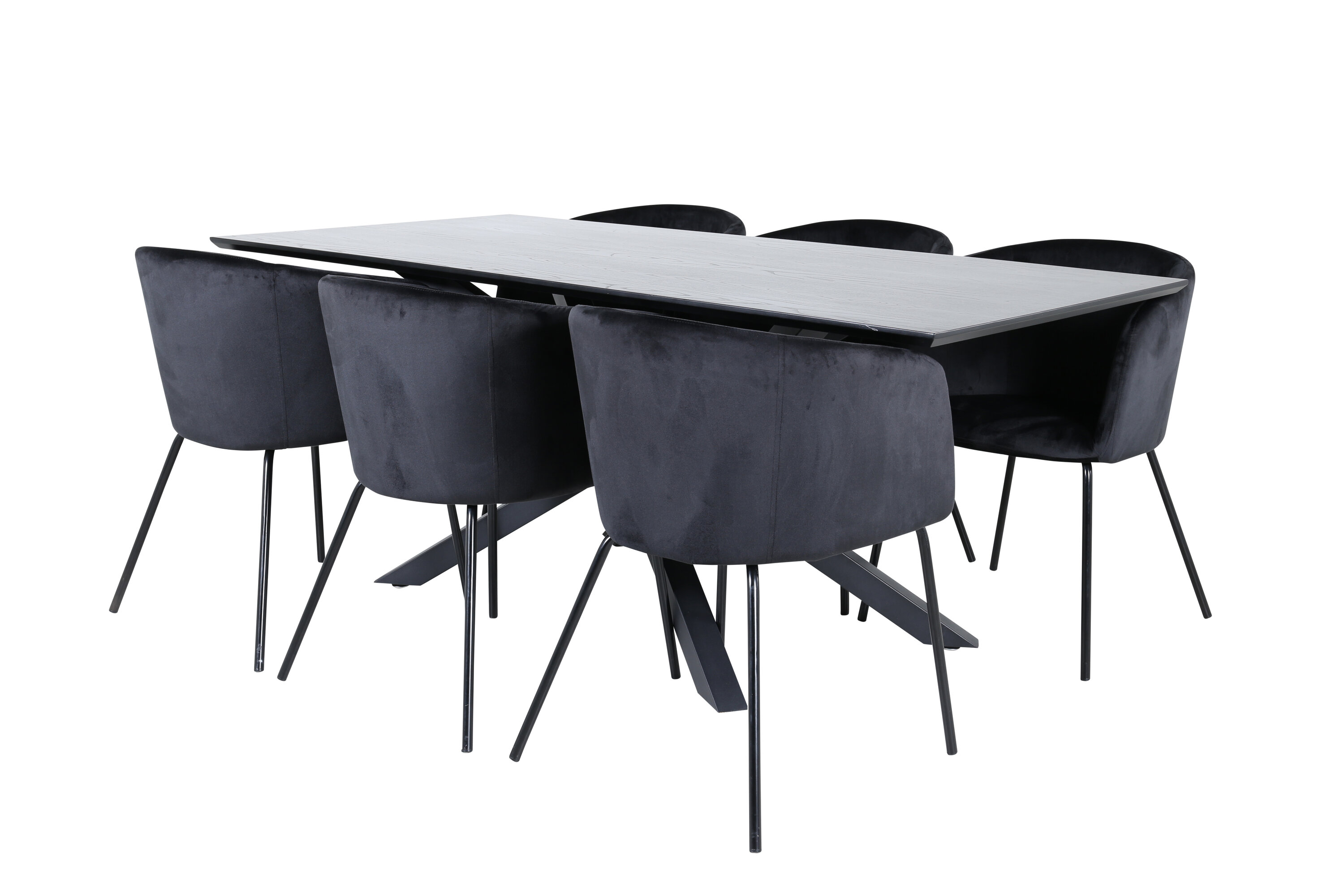 Piazza ristkülikukujuline söögikomplekt Söögilauakomplektid Homewell