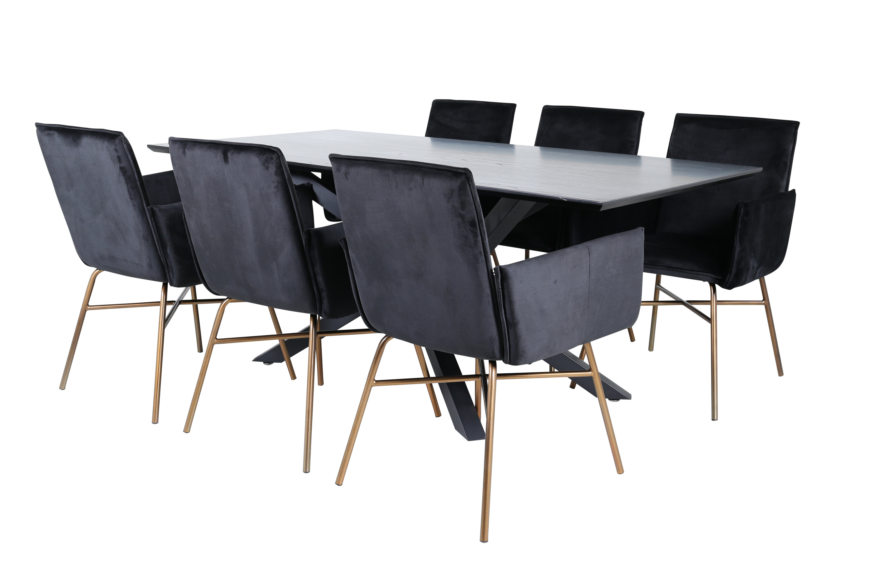 Piazza ristkülikukujuline söögikomplekt Söögilauakomplektid Homewell