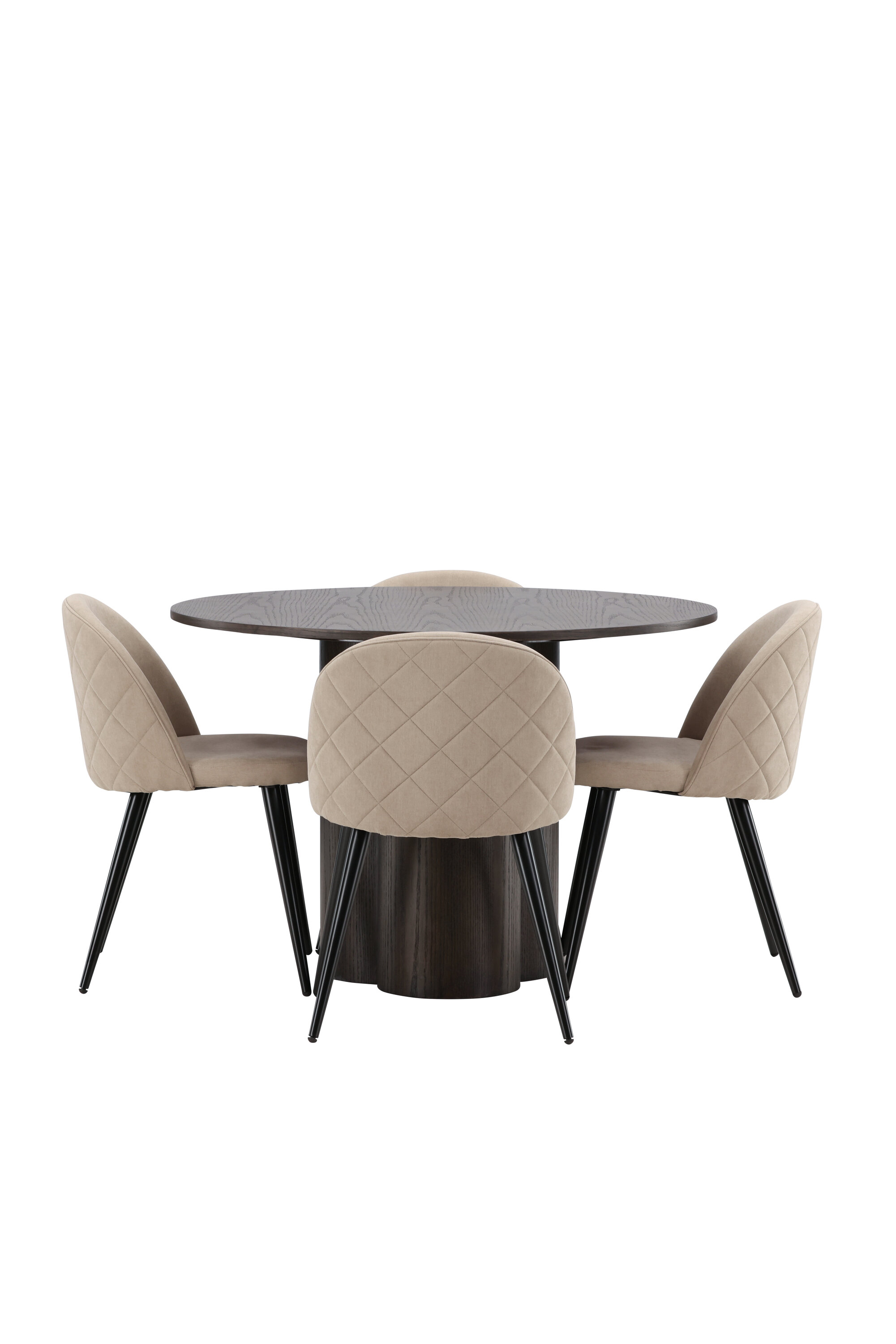 Olivia ümmargune söögigrupp Söögilauakomplektid Homewell