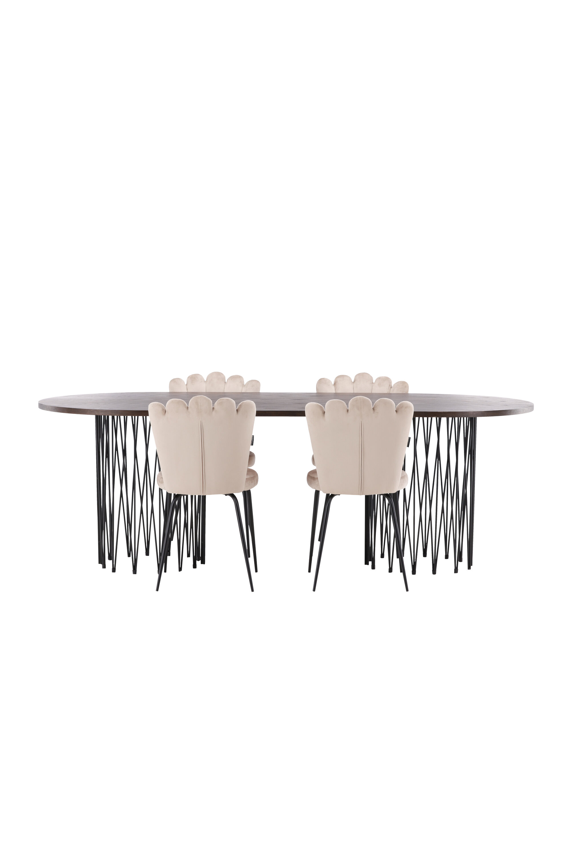 Kivist ovaalne söögikomplekt Söögilauakomplektid Homewell