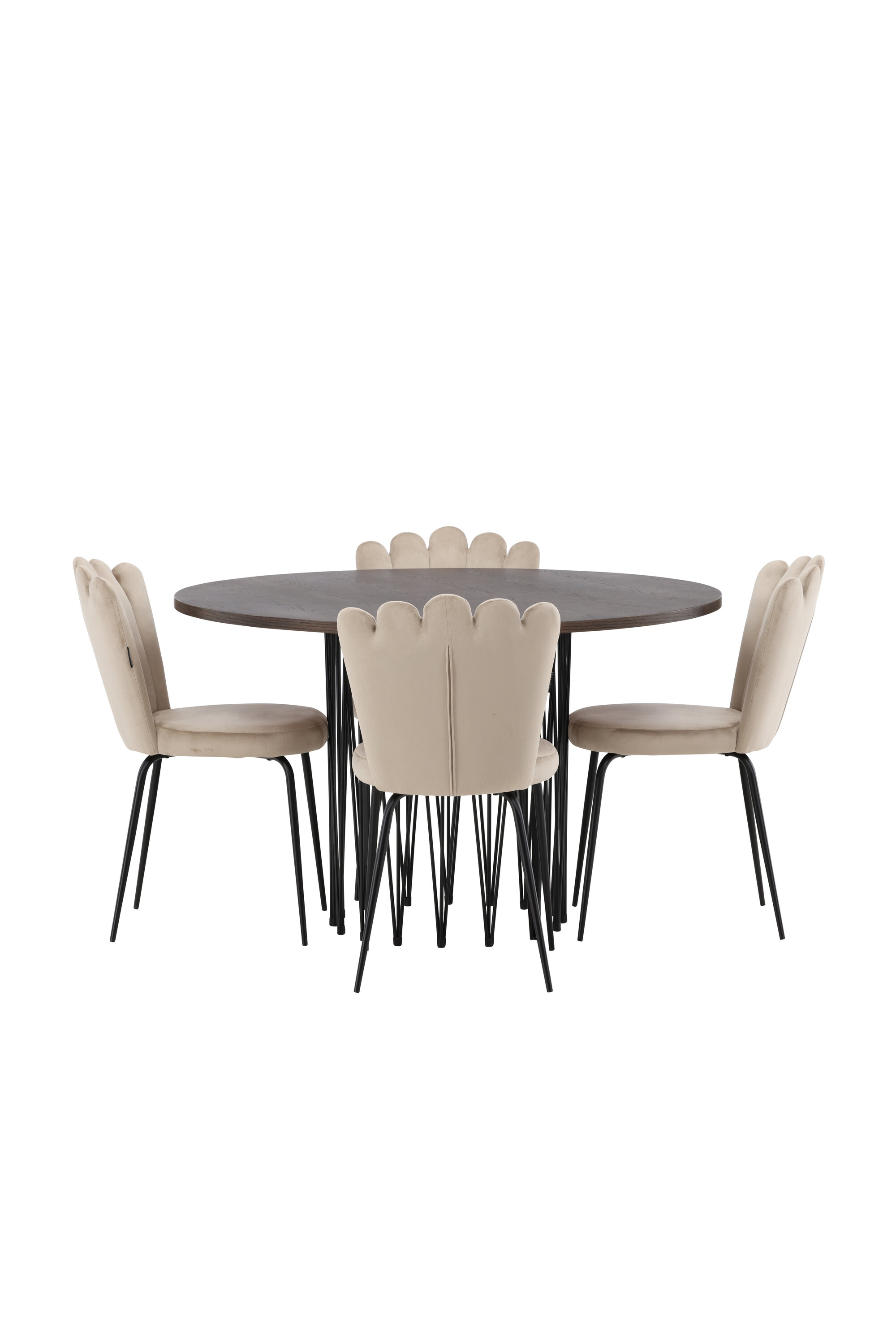 Kivist ümmargune söögikomplekt Söögilauakomplektid Homewell