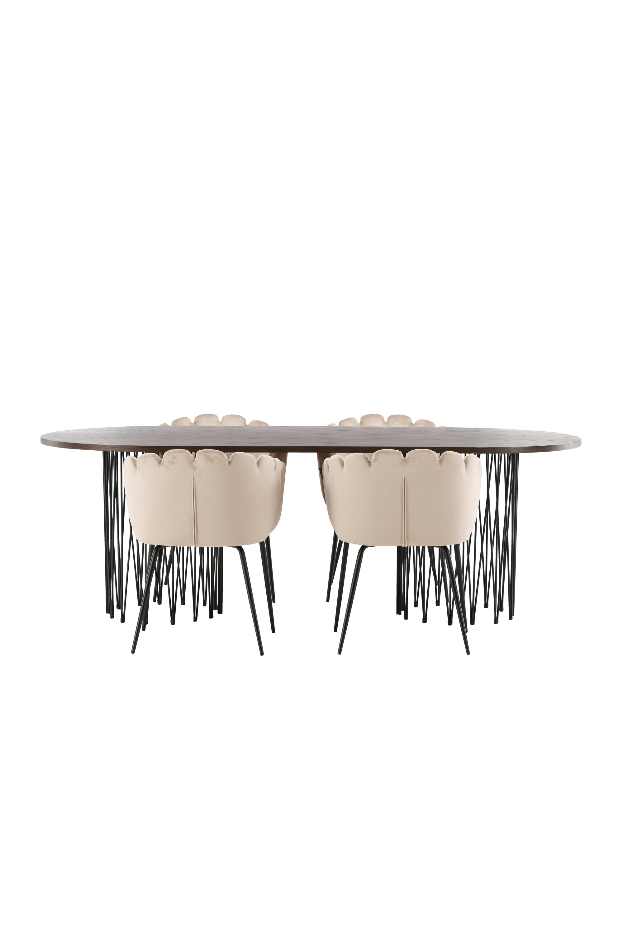 Kivist ovaalne söögikomplekt Söögilauakomplektid Homewell