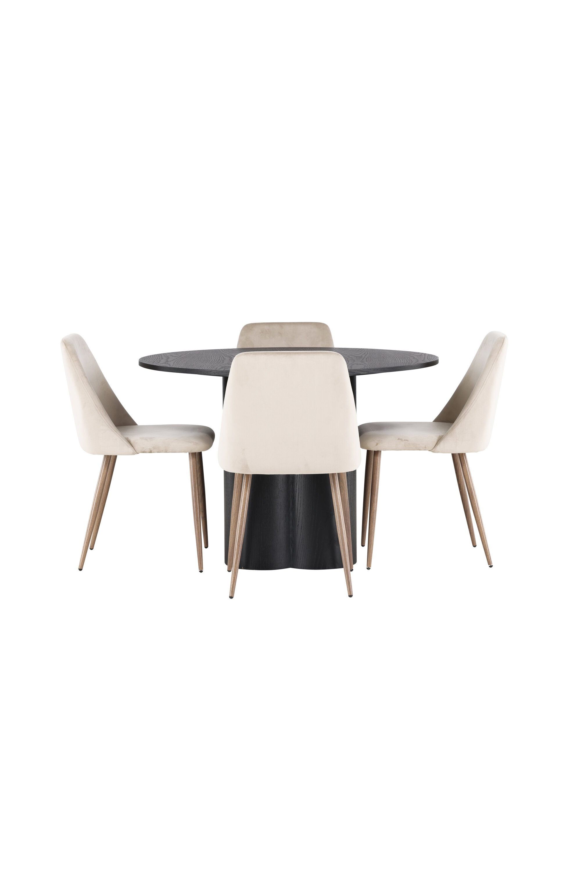 Söögikomplekt Olivia koos toolidega Night Söögilauakomplektid Homewell Söögikomplekt Olivia koos toolidega Night Söögilauakomplektid Homewell