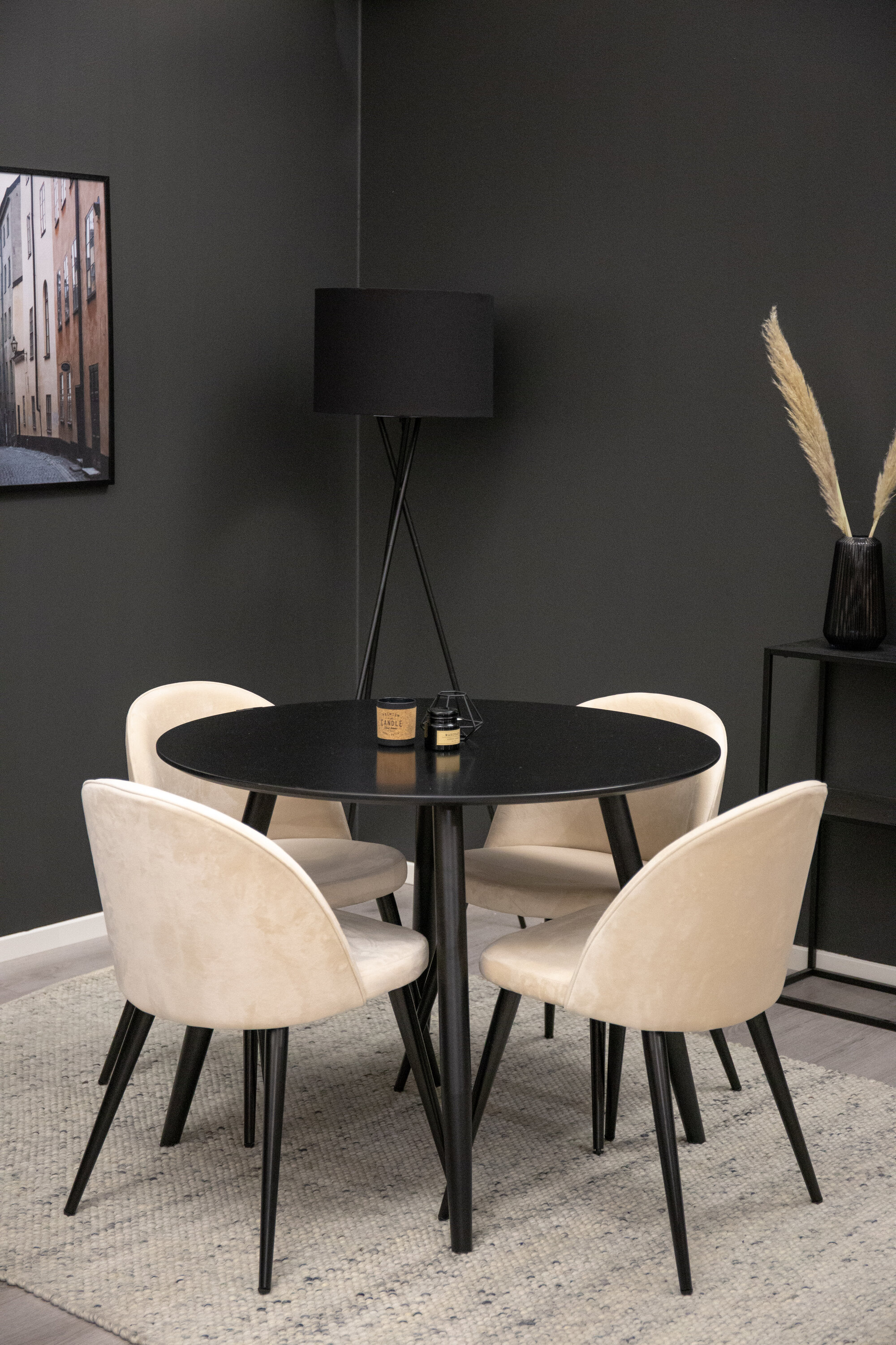 Söögikomplekt Plaza koos toolidega Velvet Söögilauakomplektid Homewell