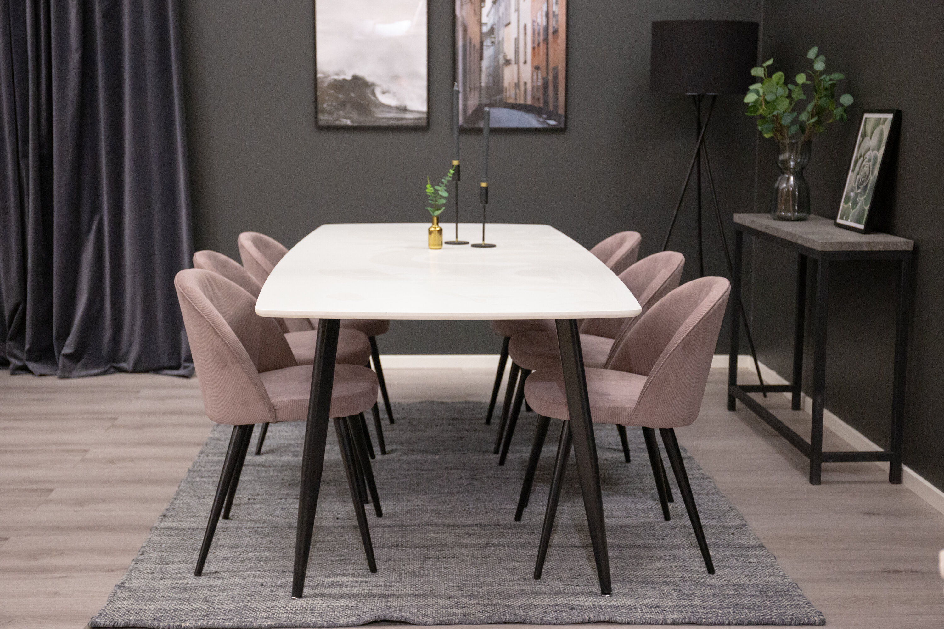 Söögikomplekt Polar toolidega Velvet Söögilauakomplektid Homewell